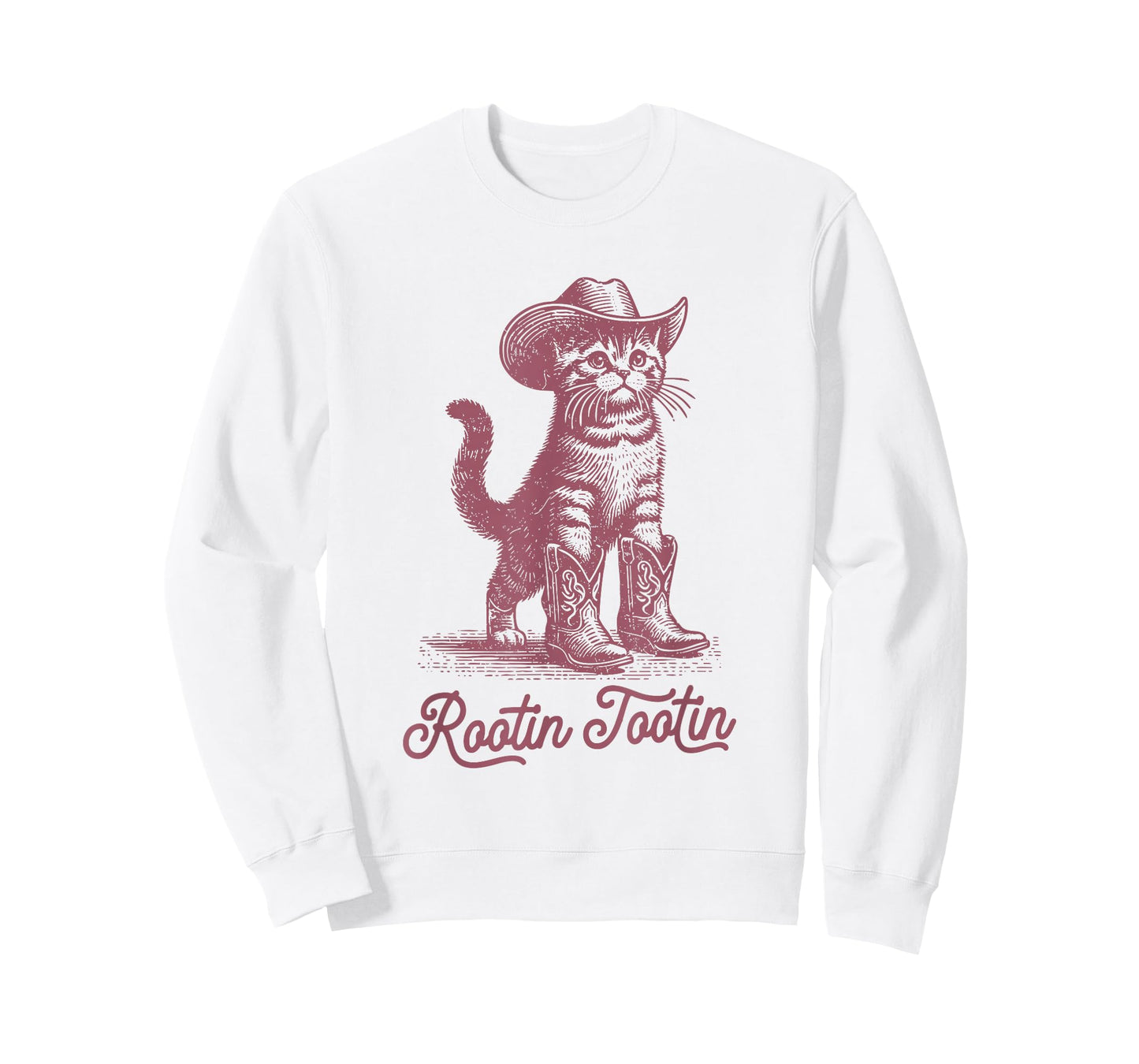 Rootin Tootin Kitty Vintage Kitten Cowgirl Cowboy Cat T-Shirt