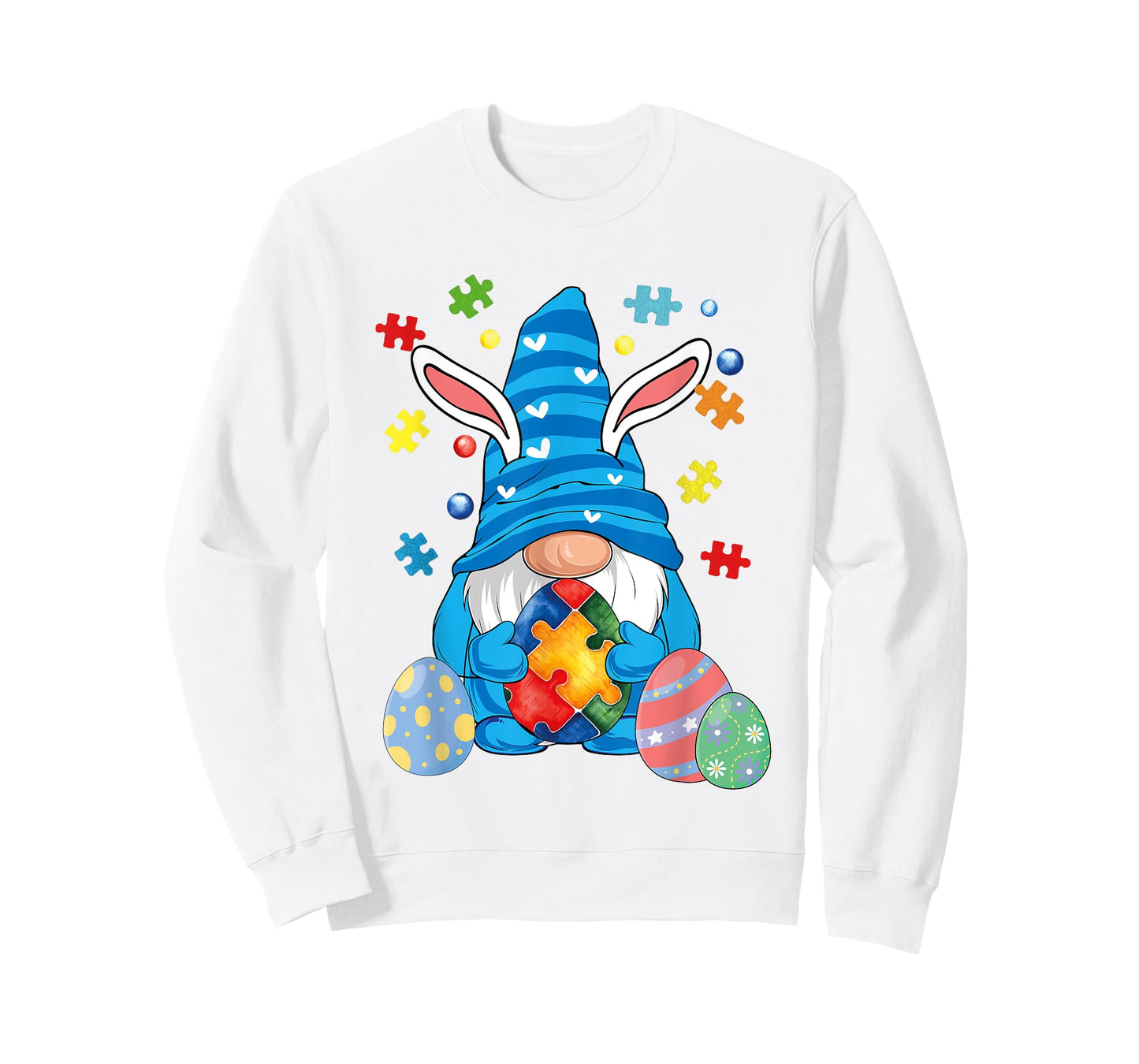 Autism Easter Gnome Autism Awareness Easter Day Gnomes Egg T-Shirt