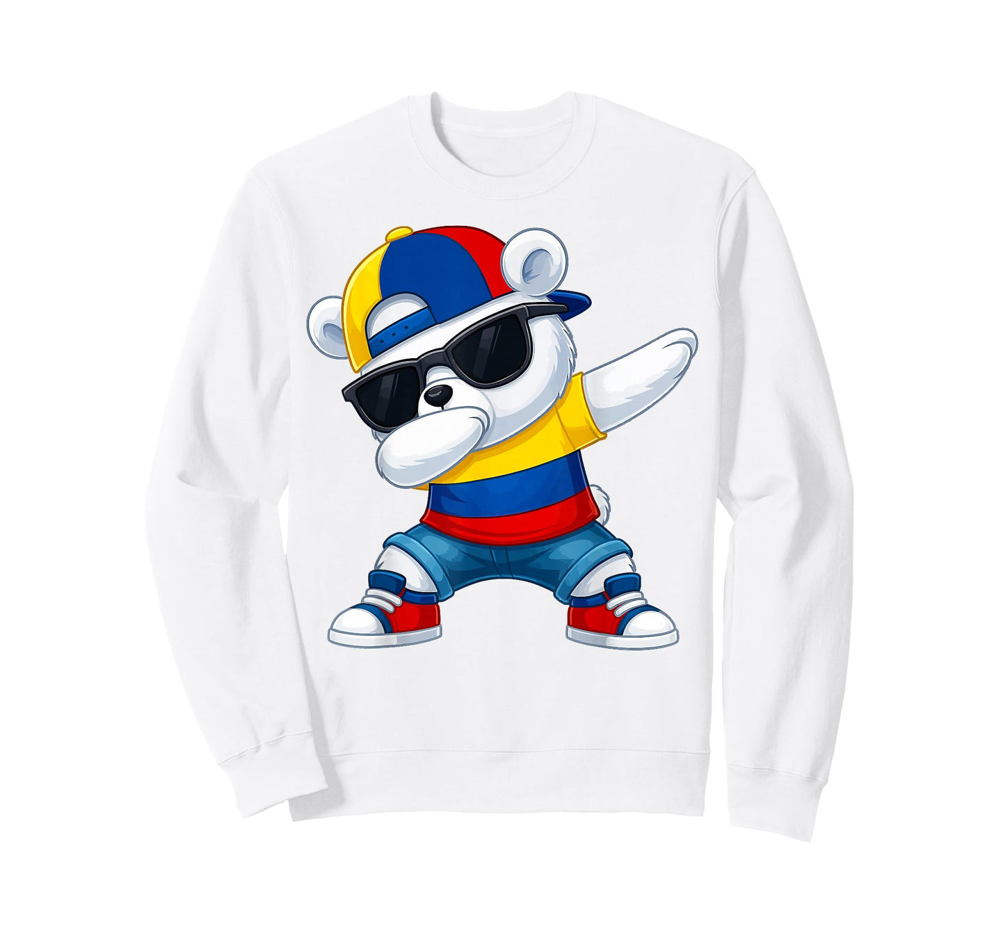 Colombian Bear Patriotic Colombia Dabbing Dab Boys Kids 2025 T-Shirt