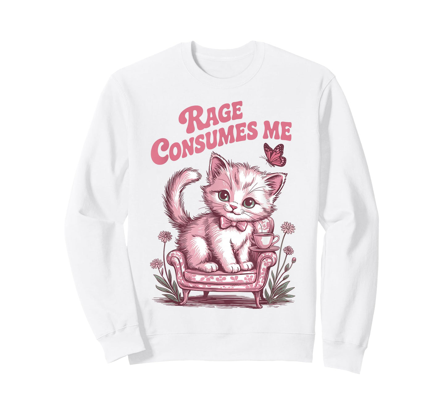 Rage Consumes Me Funny Cat Meme T-Shirt