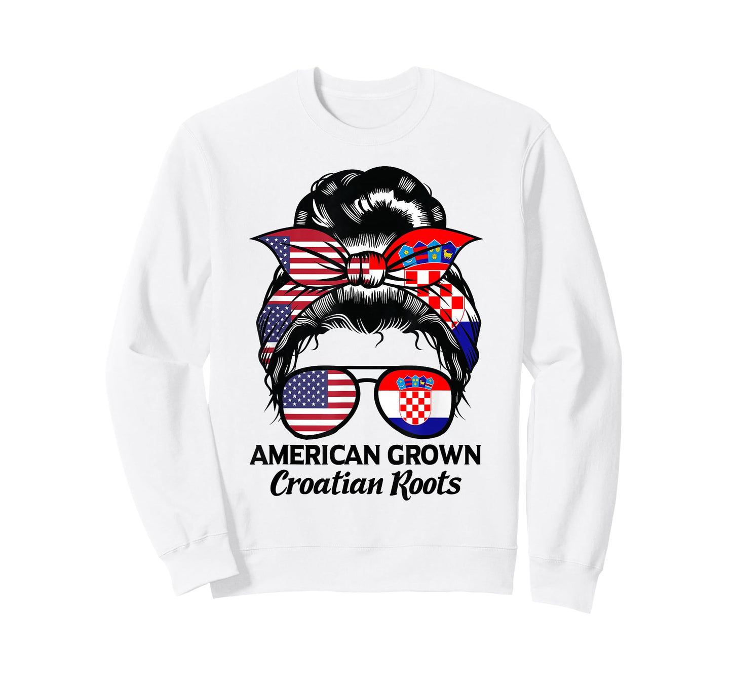 American Grown Croatian Roots Croatia T-Shirt