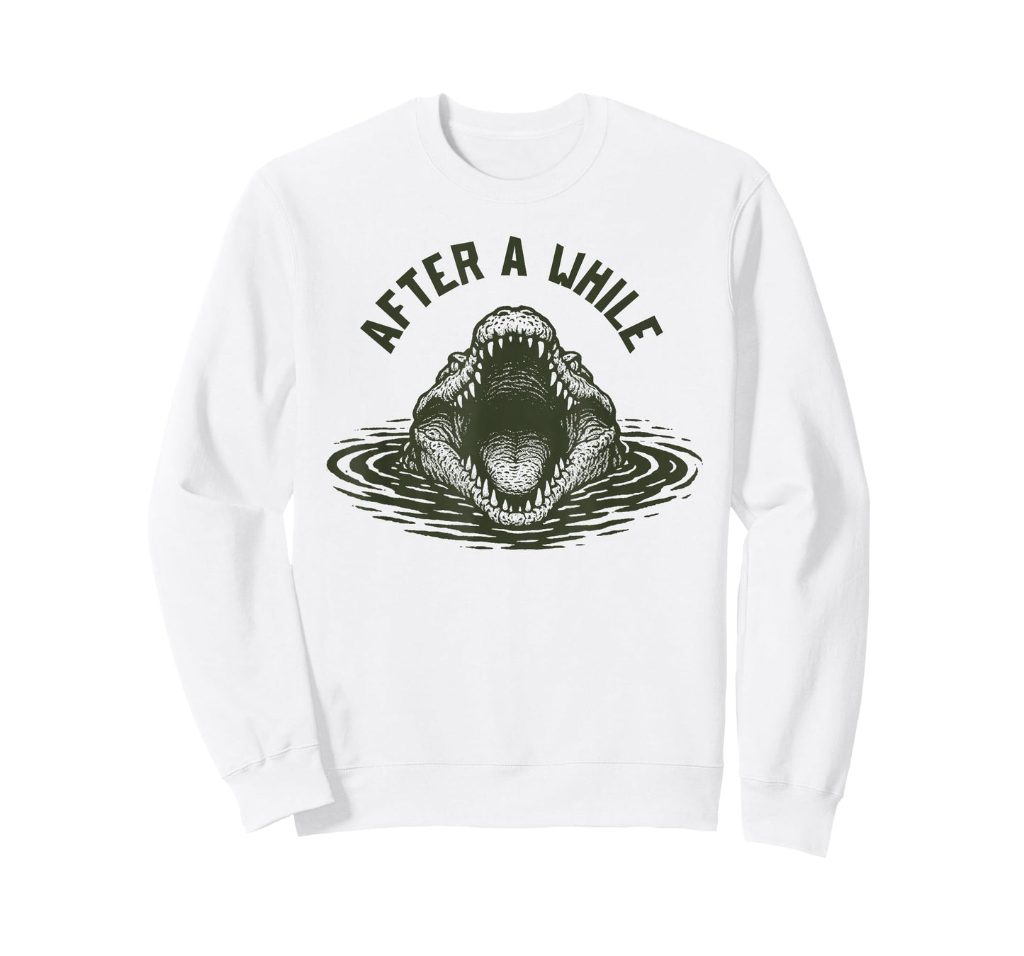 After A While Crocodile Funny Animal Graphic Meme T-Shirt