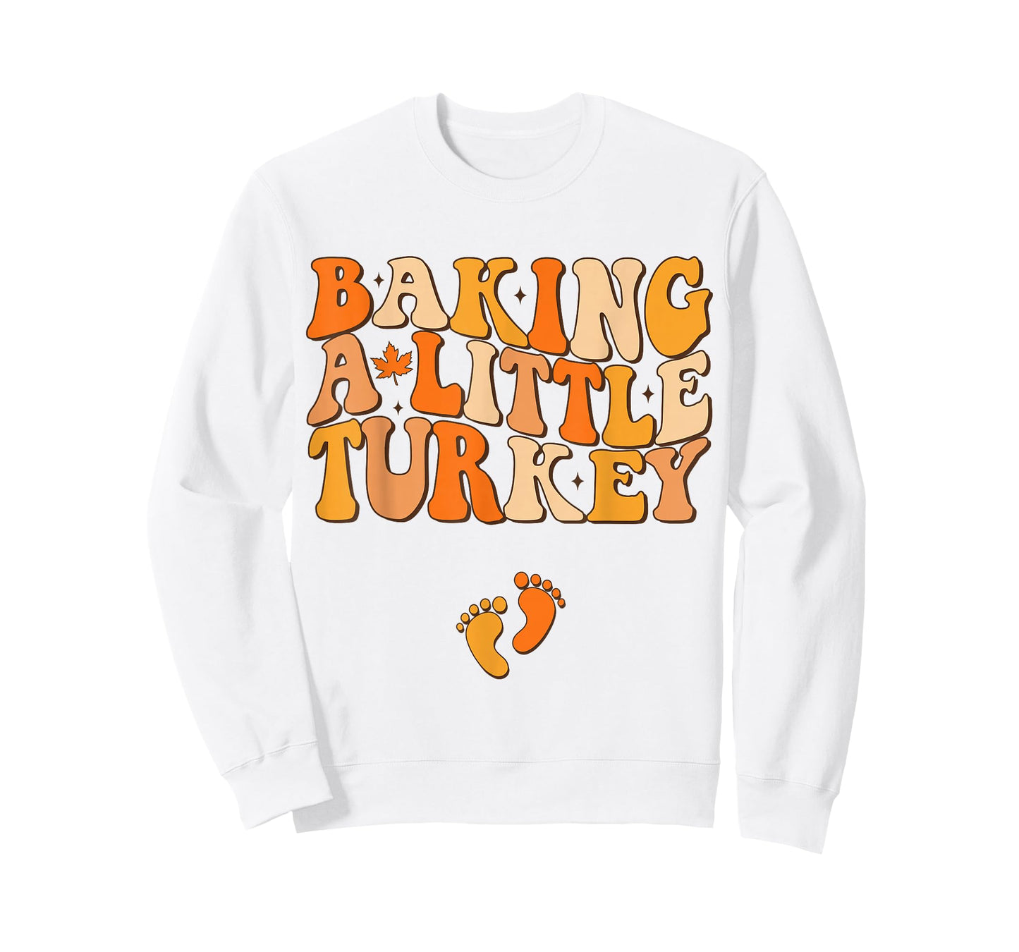 Baking A Little Turkey Thanksgiving Pregnancy Announcement T-Shirt