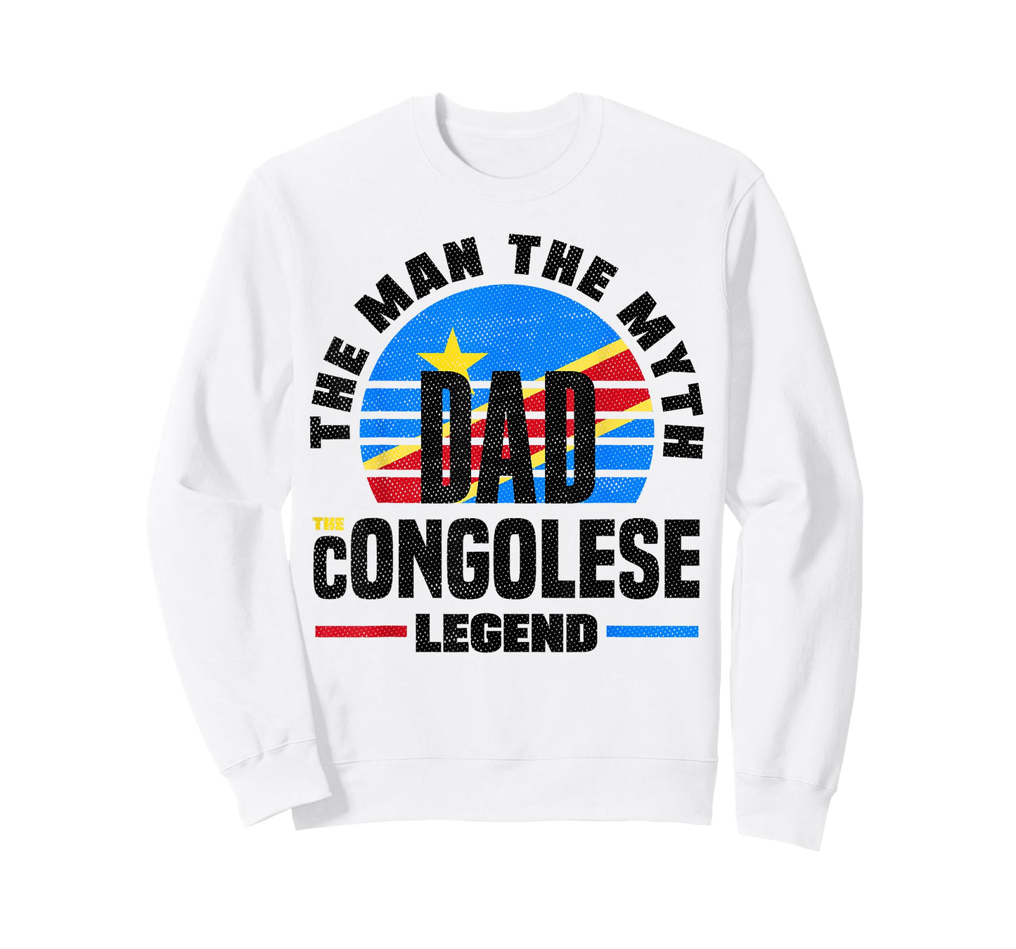 Congolese DR Congo Congolese Flag Fathers Day T-Shirt
