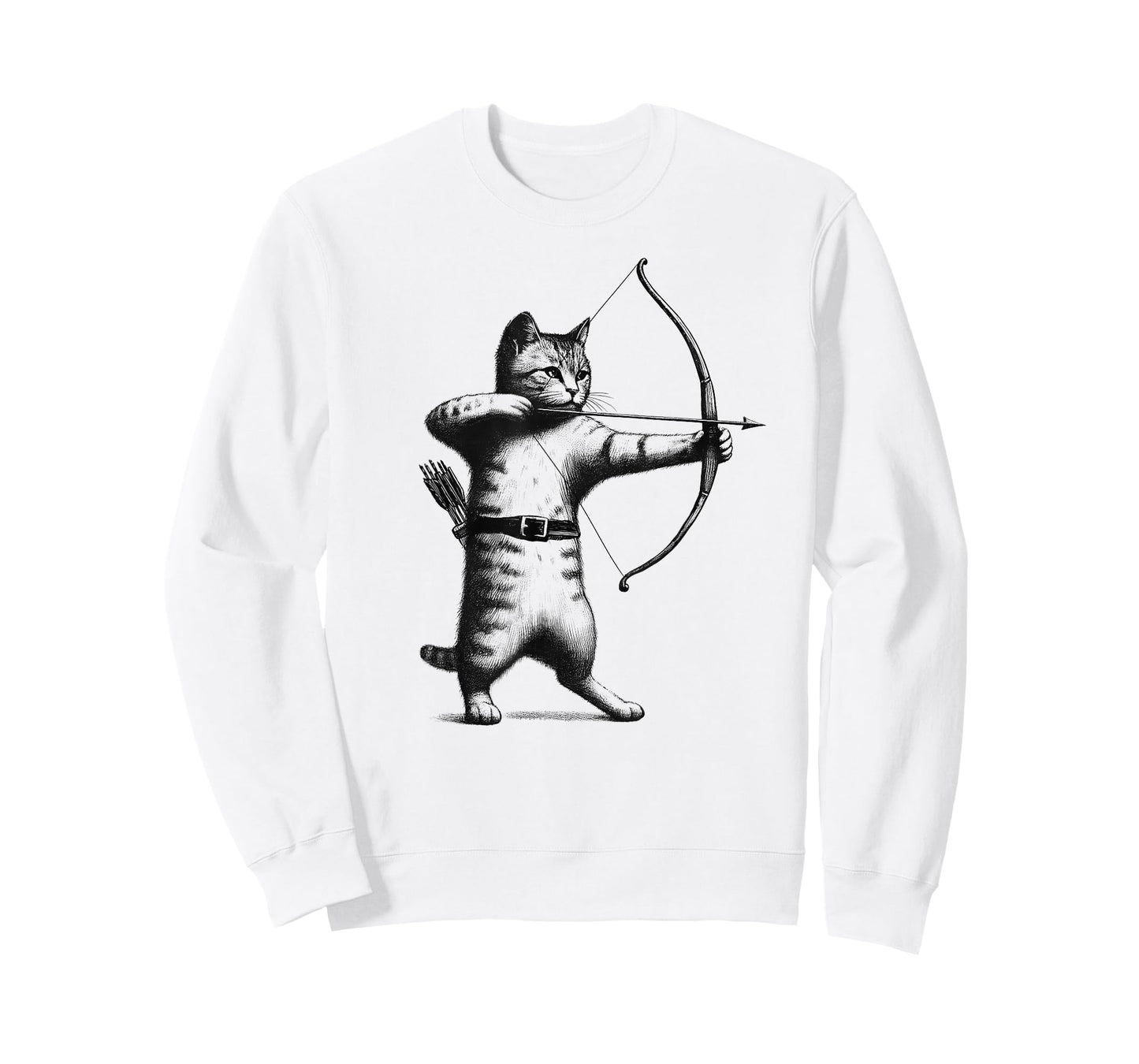 Vintage Archery Cat Kitten Lover Archery T-Shirt