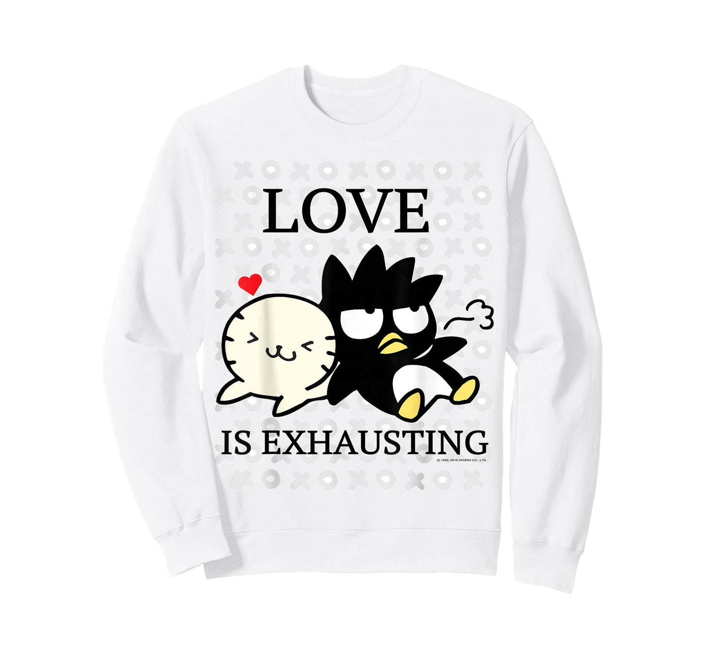 Badtz - Maru "Love is Exhausting" Valentine Shirt T-Shirt