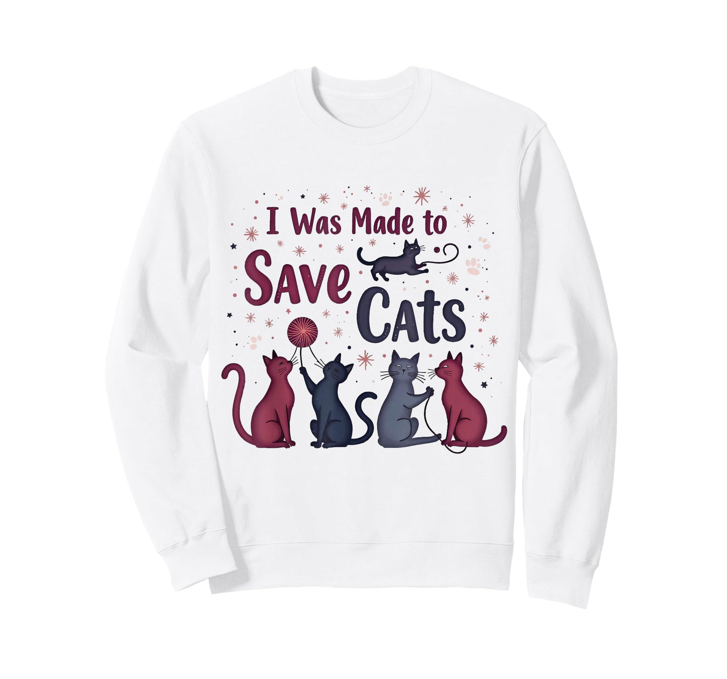I Was Made to Save Cats Cat Lover Rescue Advocate T-Shirt for Men Women