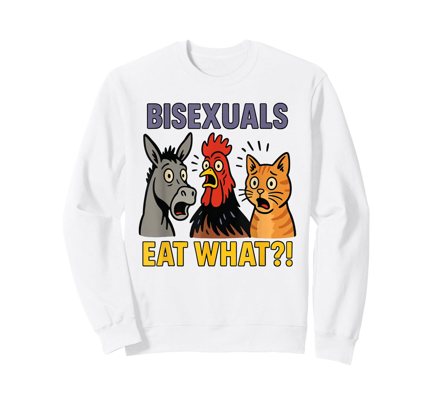 Groovy Bisexuals Funny Eat What Animals Pride LGBTQ T-Shirt