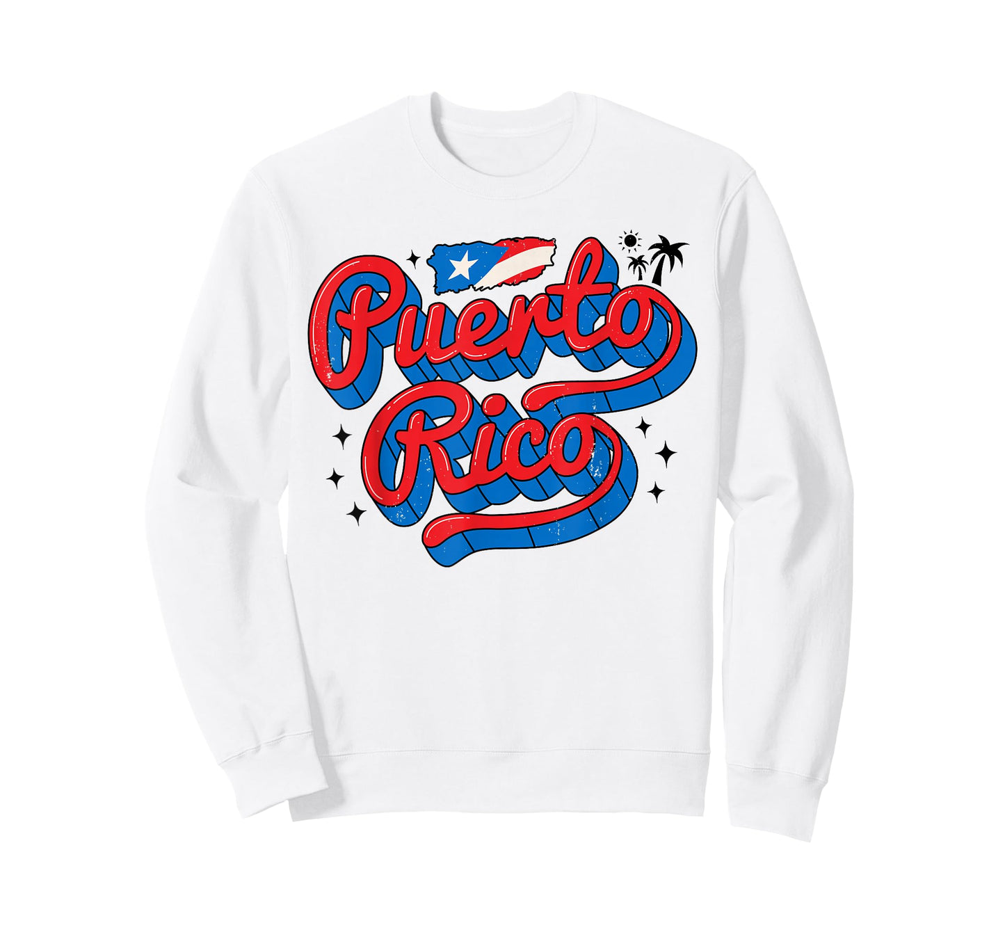 Puerto Rico Flag Hispanic Heritage Month Boricua Rican Retro T-Shirt