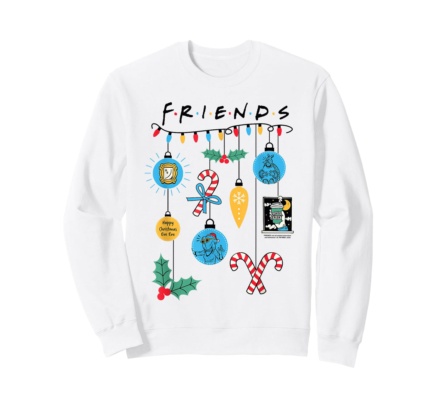 Friends Christmas Ornaments Funny 90's TV Show T-Shirt
