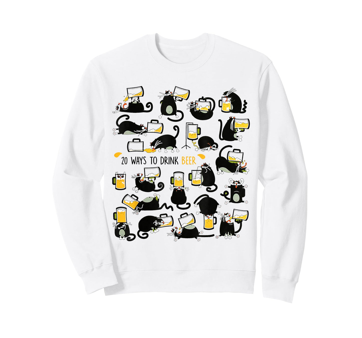 Cats Drink Beer Shirt 20 Ways To Drink Beer T-Shirt T-Shirt