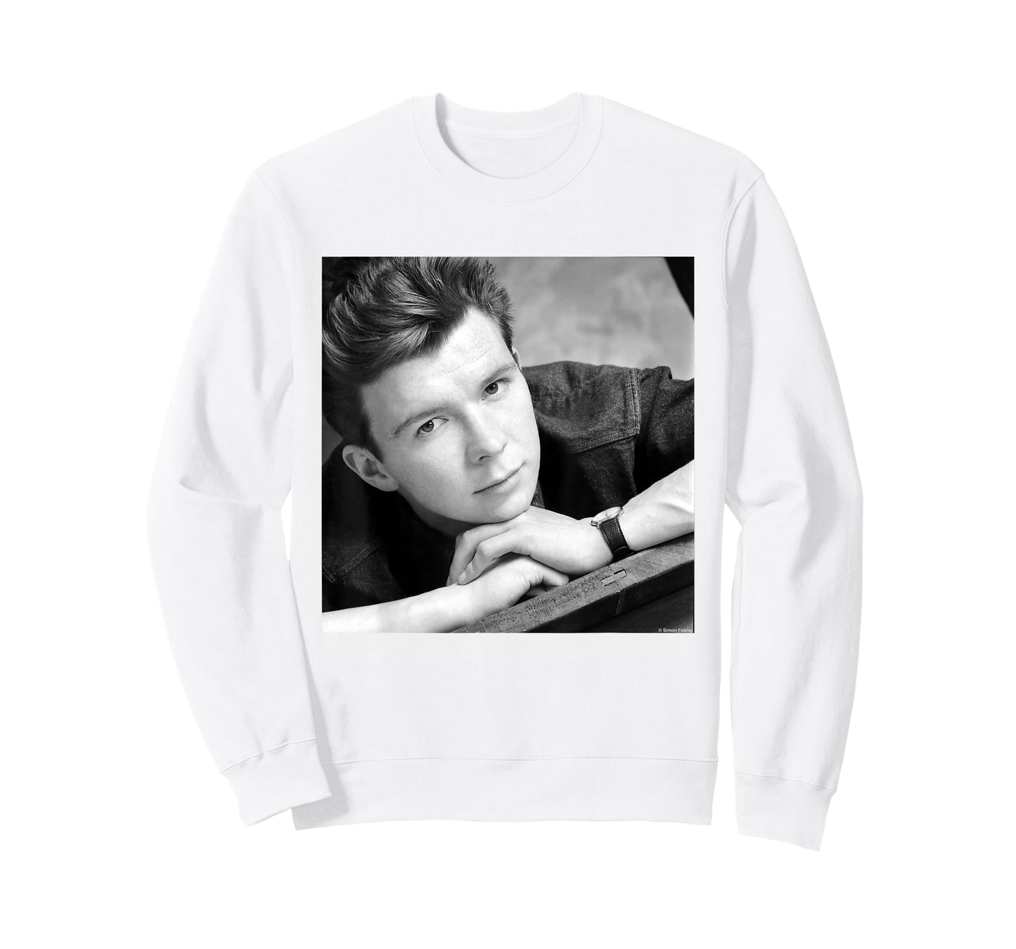 Rick Astley Never Gonna Give You Up Portrait By Simon Fowler T-Shirt