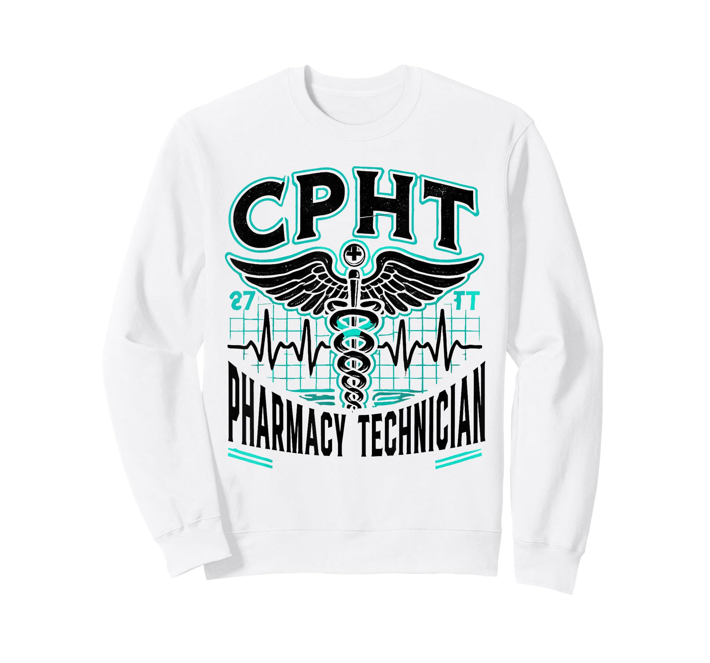 CPHT Pharmacy Technician Pharmacist Heartbeat T-Shirt