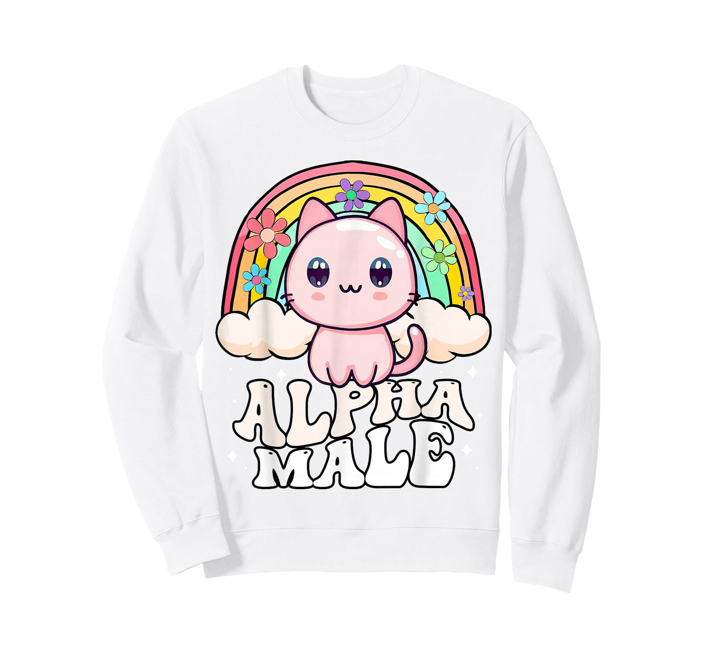 Alpha Male Cat Kitten Rainbow T-Shirt