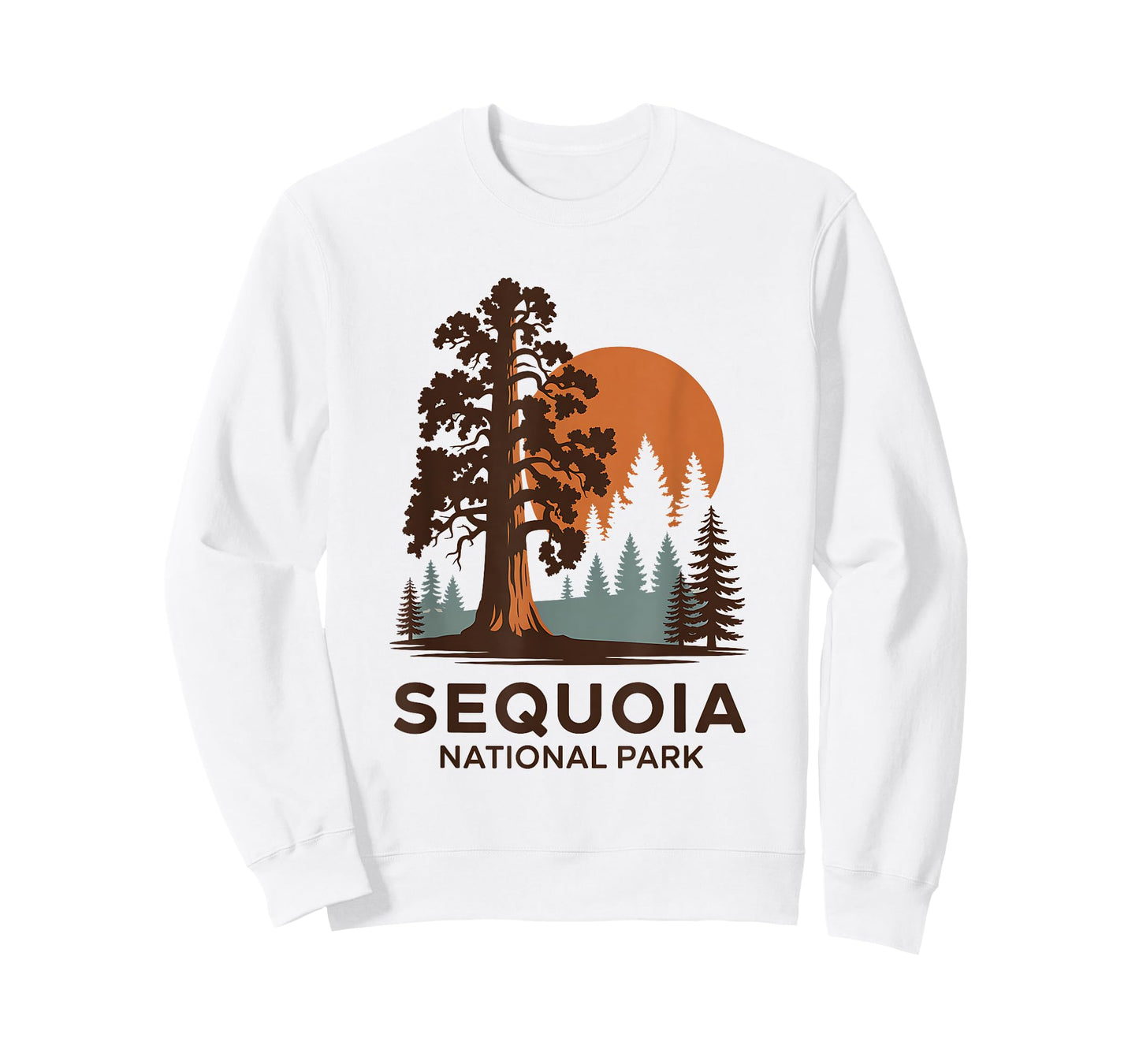 Retro Sequoia National Park Hiking Camping Outdoor T-Shirt