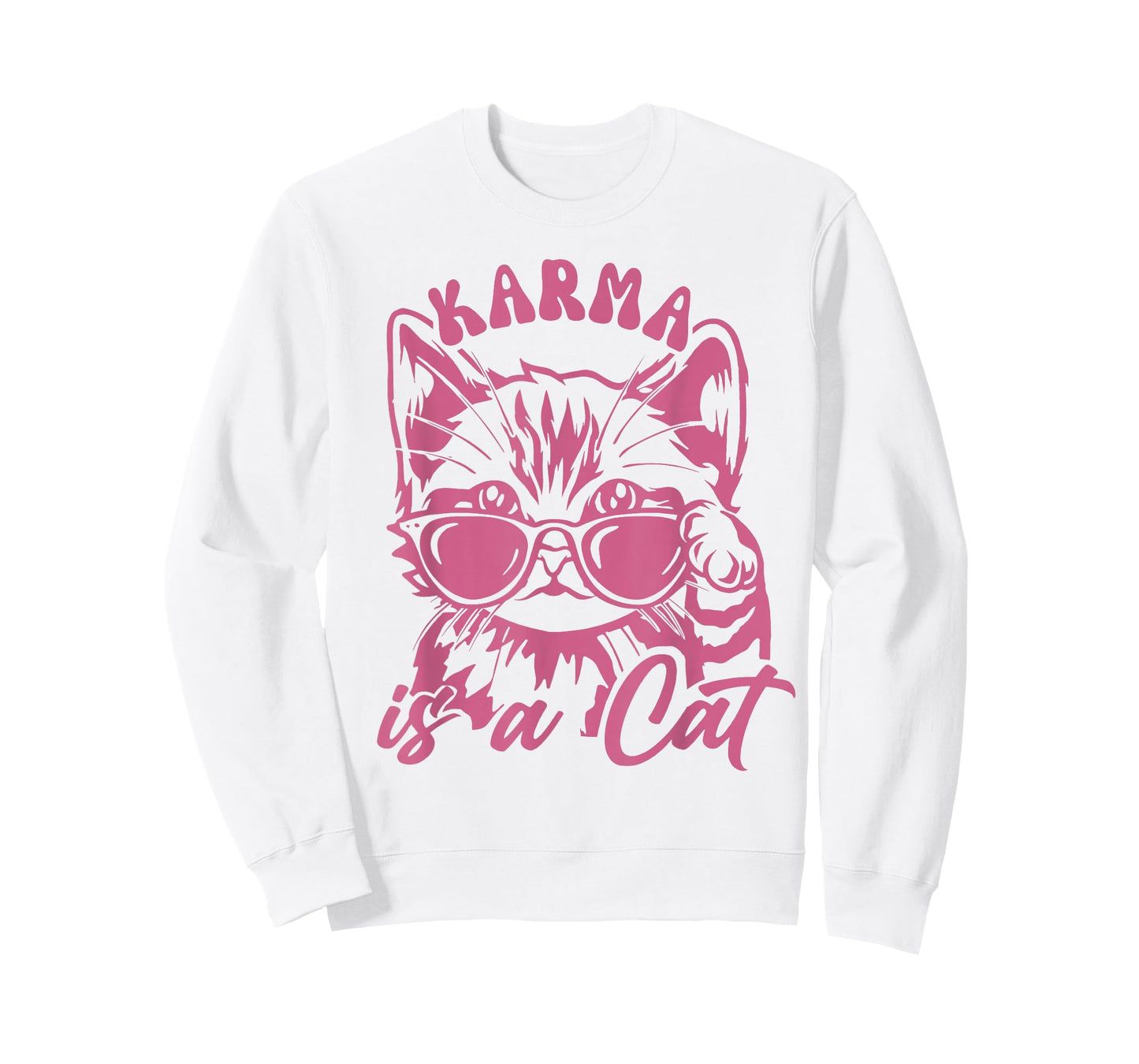 Cute Funny Cat Lover Cat is Karma T-Shirt