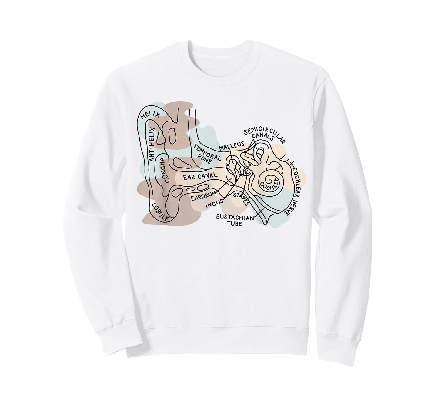 Audiology Audiologist Vestibular Therapist Inner Ear Anatomy T-Shirt