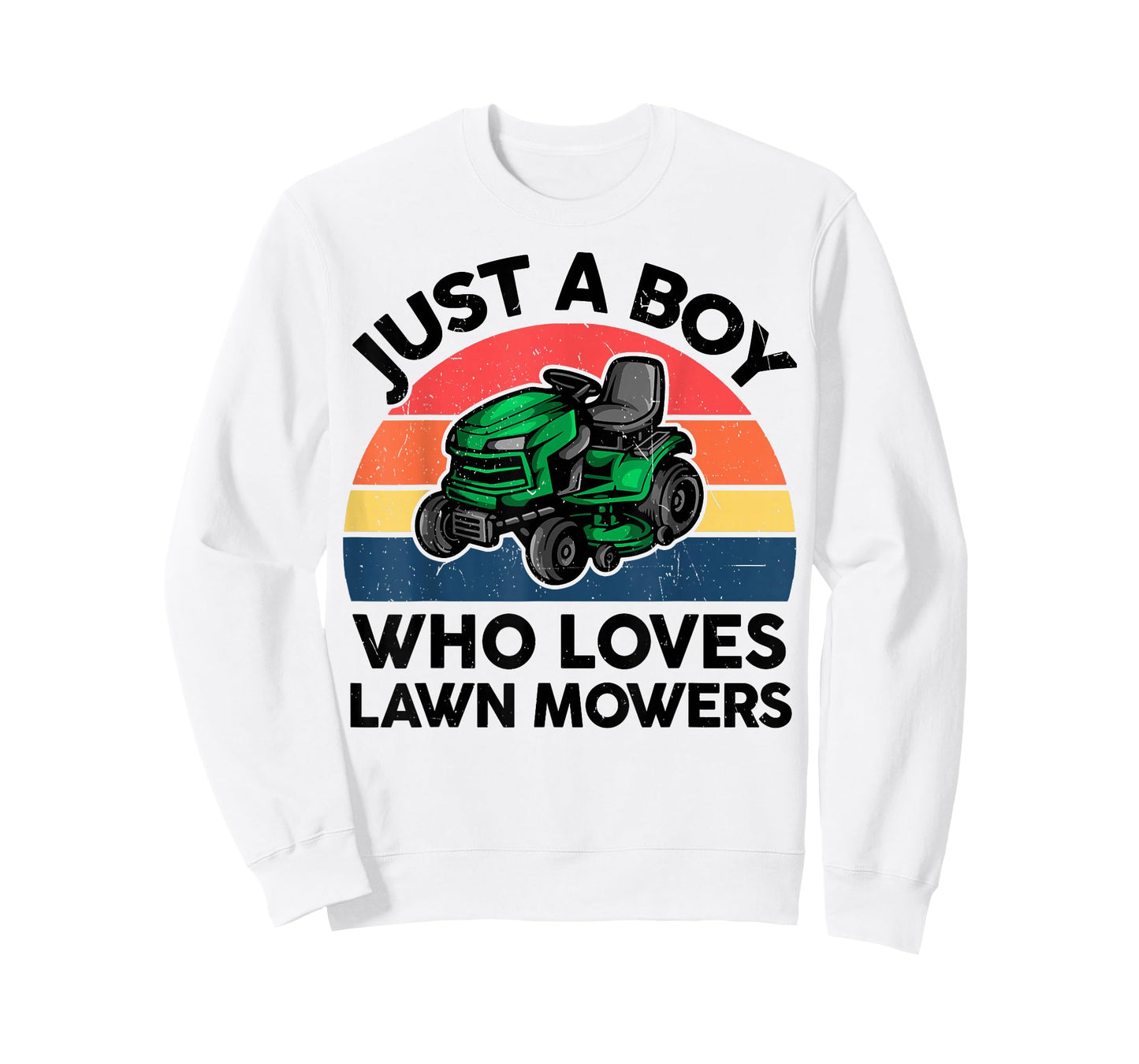 Kids Boy Who Love Lawn Mower T Shirt Toddler Funny Mowing T-Shirt