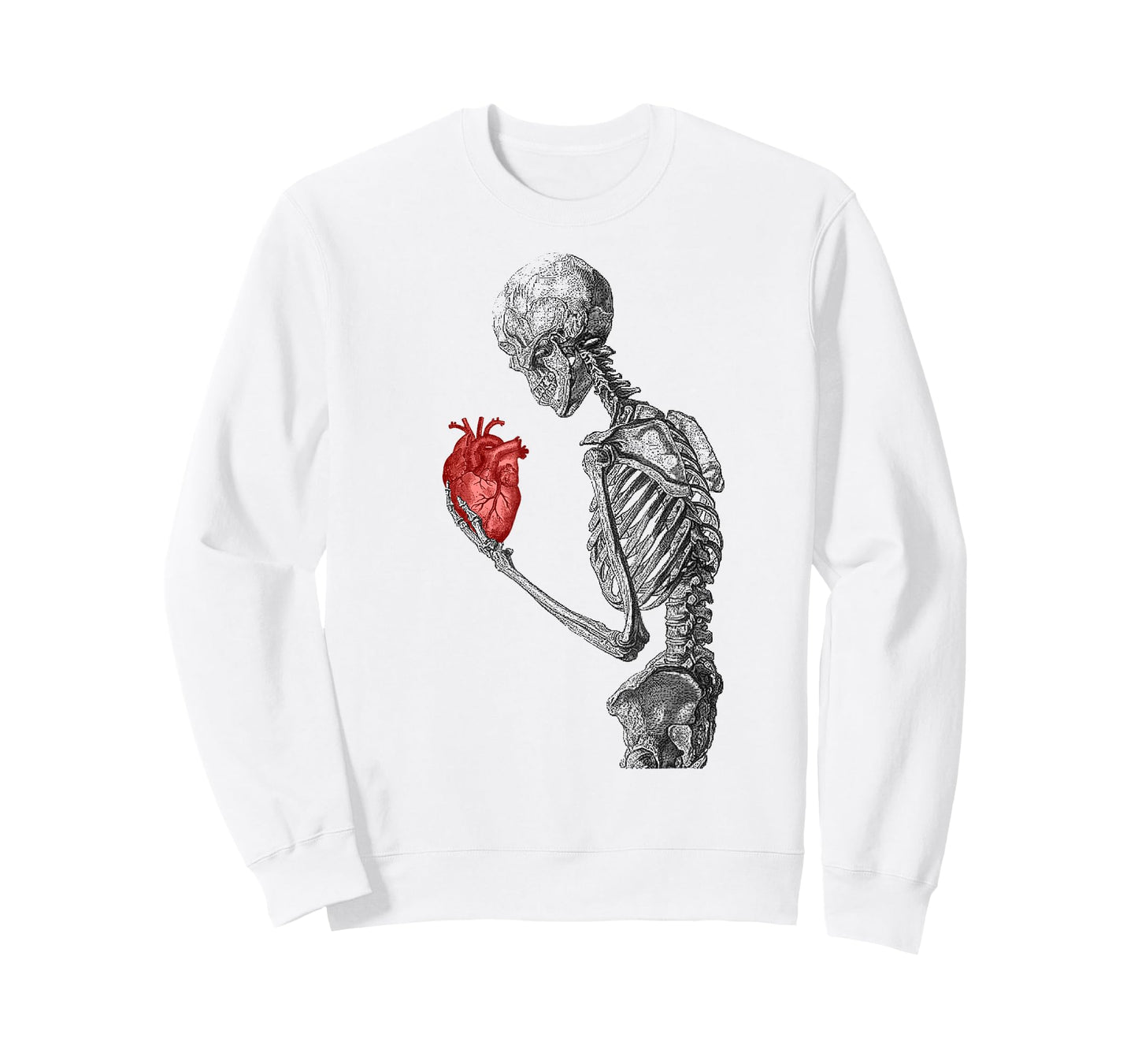 Anatomical Red Human Heart Skeleton Cardiac T-Shirt