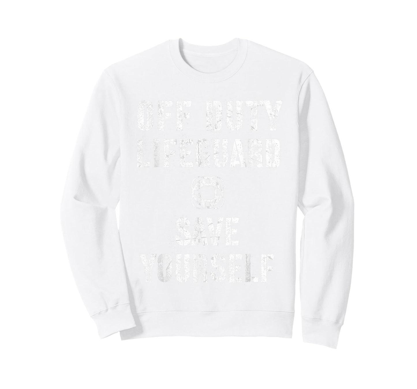 Cute SAVE YOURSELF OFF DUTY Lifeguard Swimming Pool Beach T-Shirt