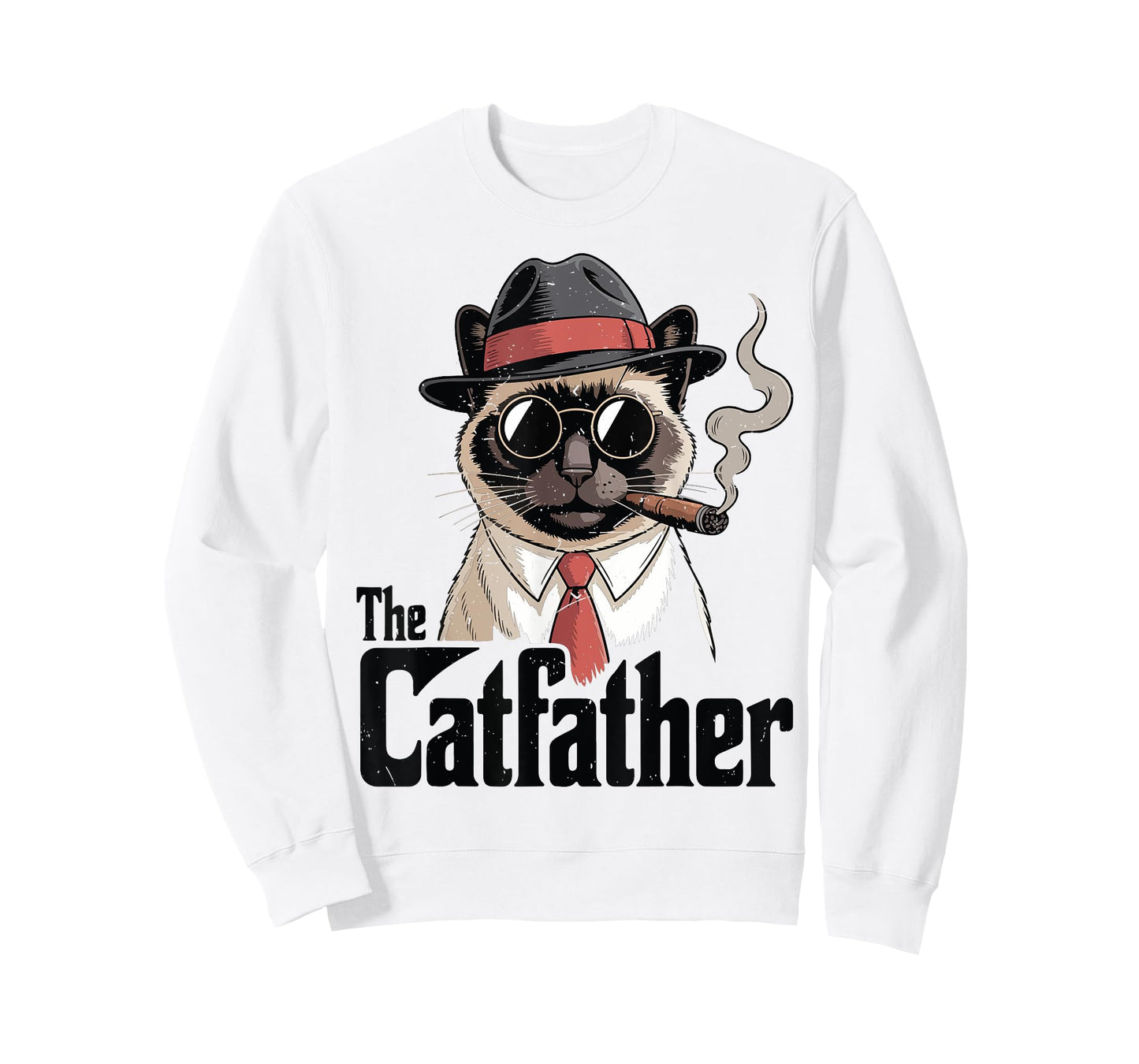 The Catfather Siamese Cat Dad Happy Father Day Gift Daddy Men Women T-Shirt