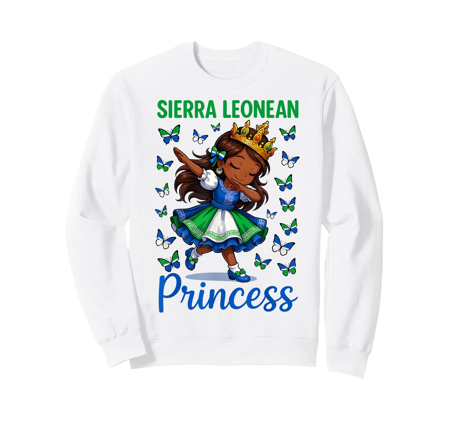 Sierra Leonean Princess Girl National Costume Dab for Girls T-Shirt