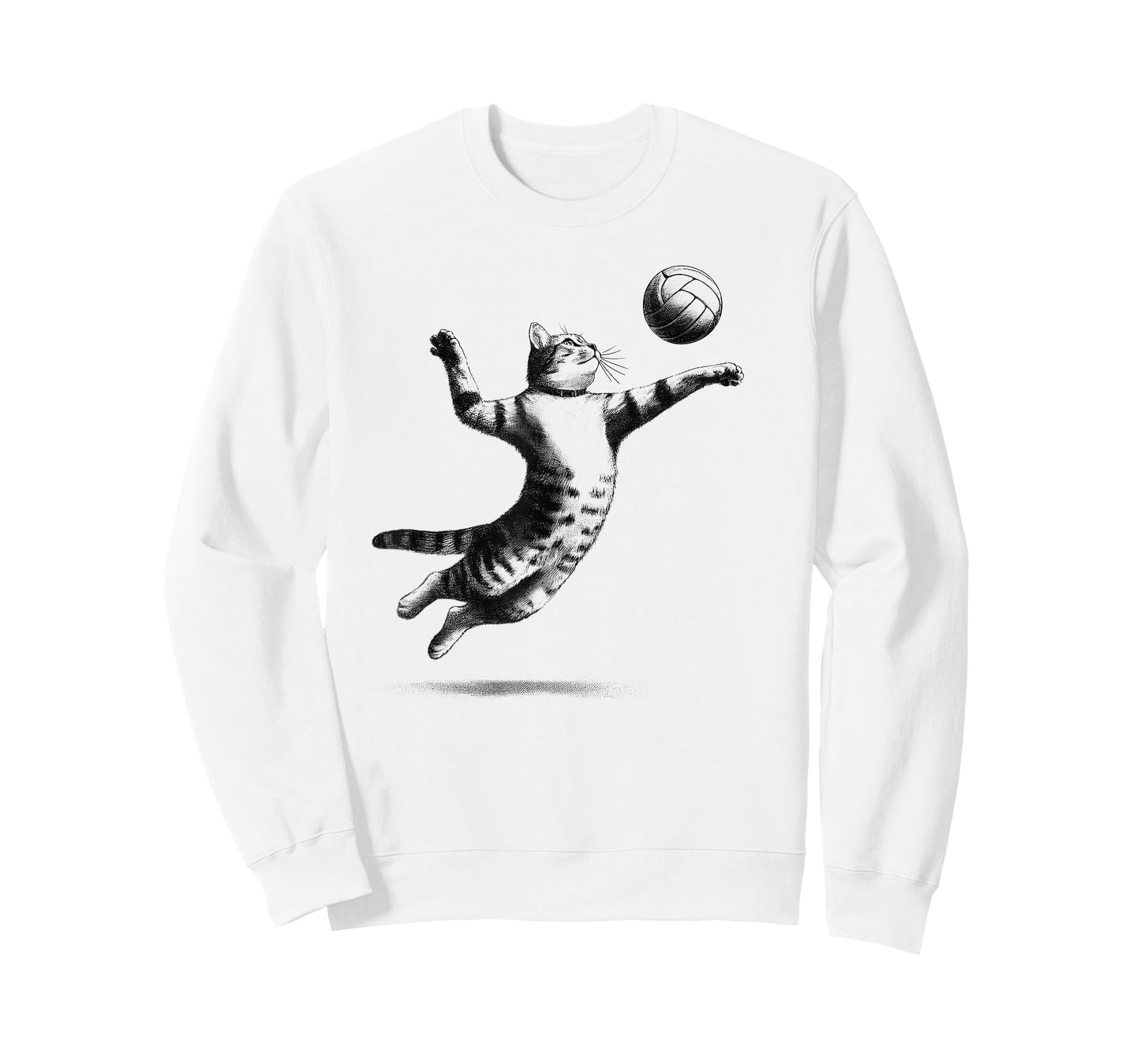 Cat Playing Volleyball Kitten Volleyball Player Vintage T-Shirt