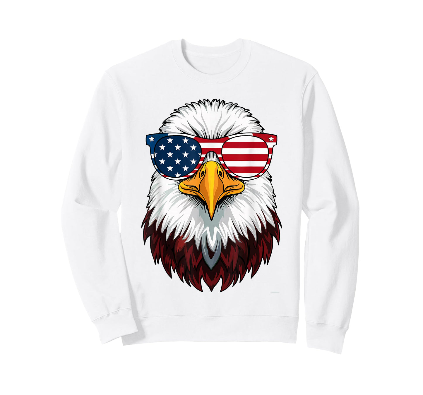 American Flag Patriotic Eagle Shirt Men Boys 4th of July T-Shirt