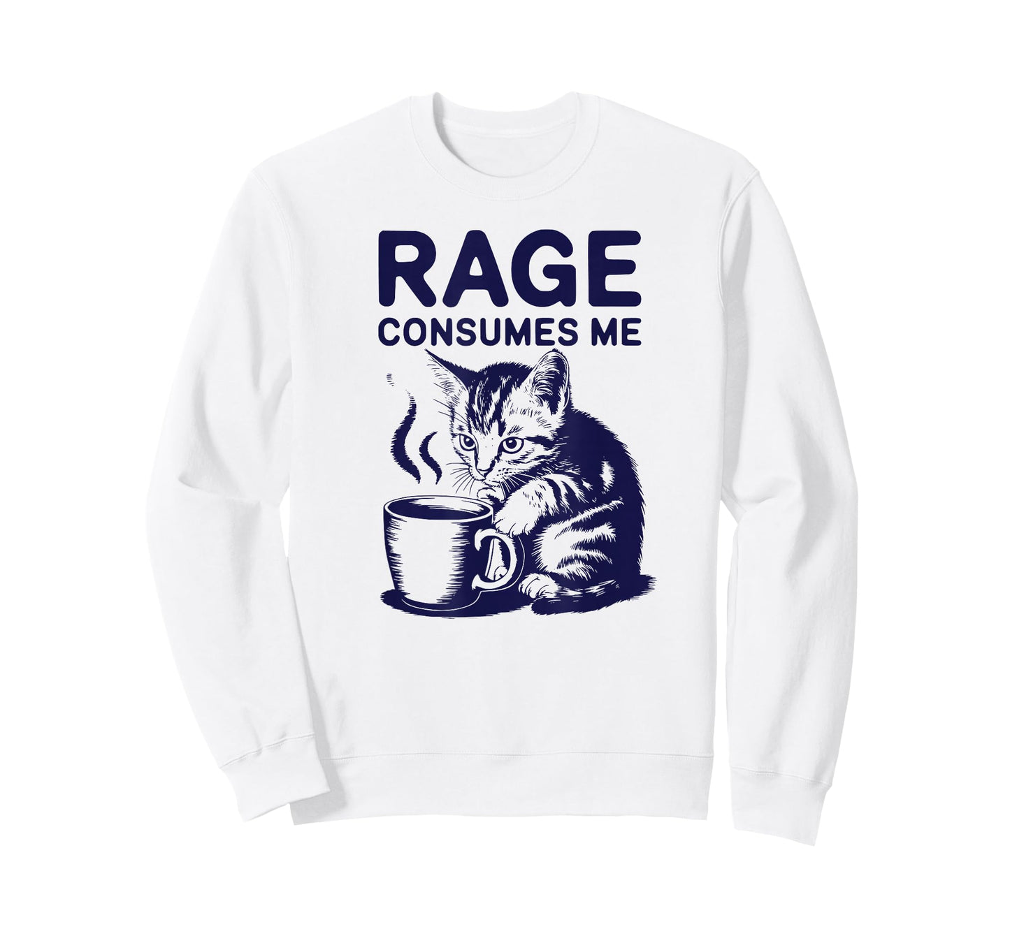 Cat Rage Consumes Me Funny Kitty Satire T-Shirt