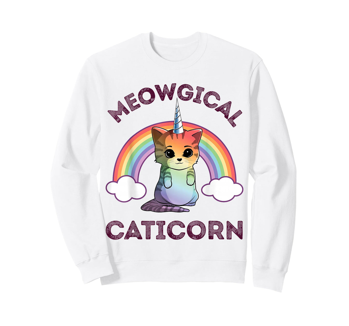 Meowgical Caticorn T Shirt Cat Unicorn Girls Women Kittycorn T-Shirt