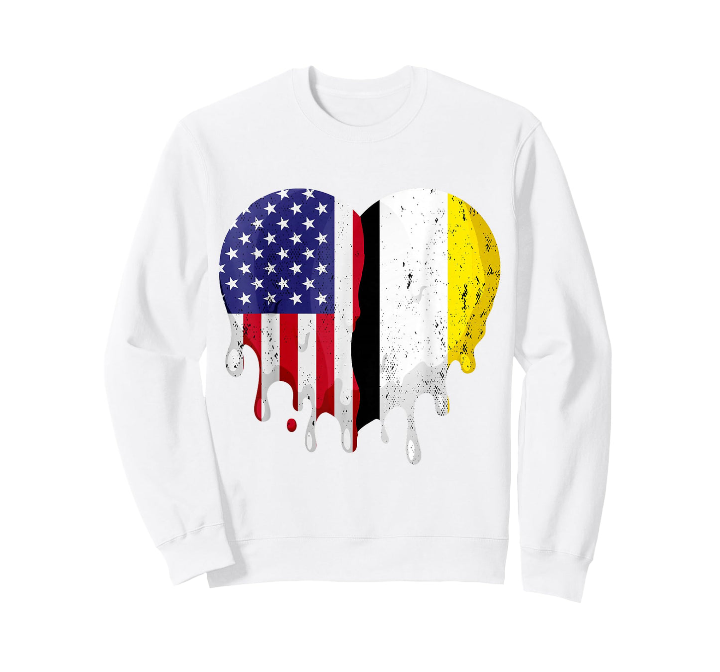 Garifuna American Patriot Grown Country Melting Heart T-Shirt