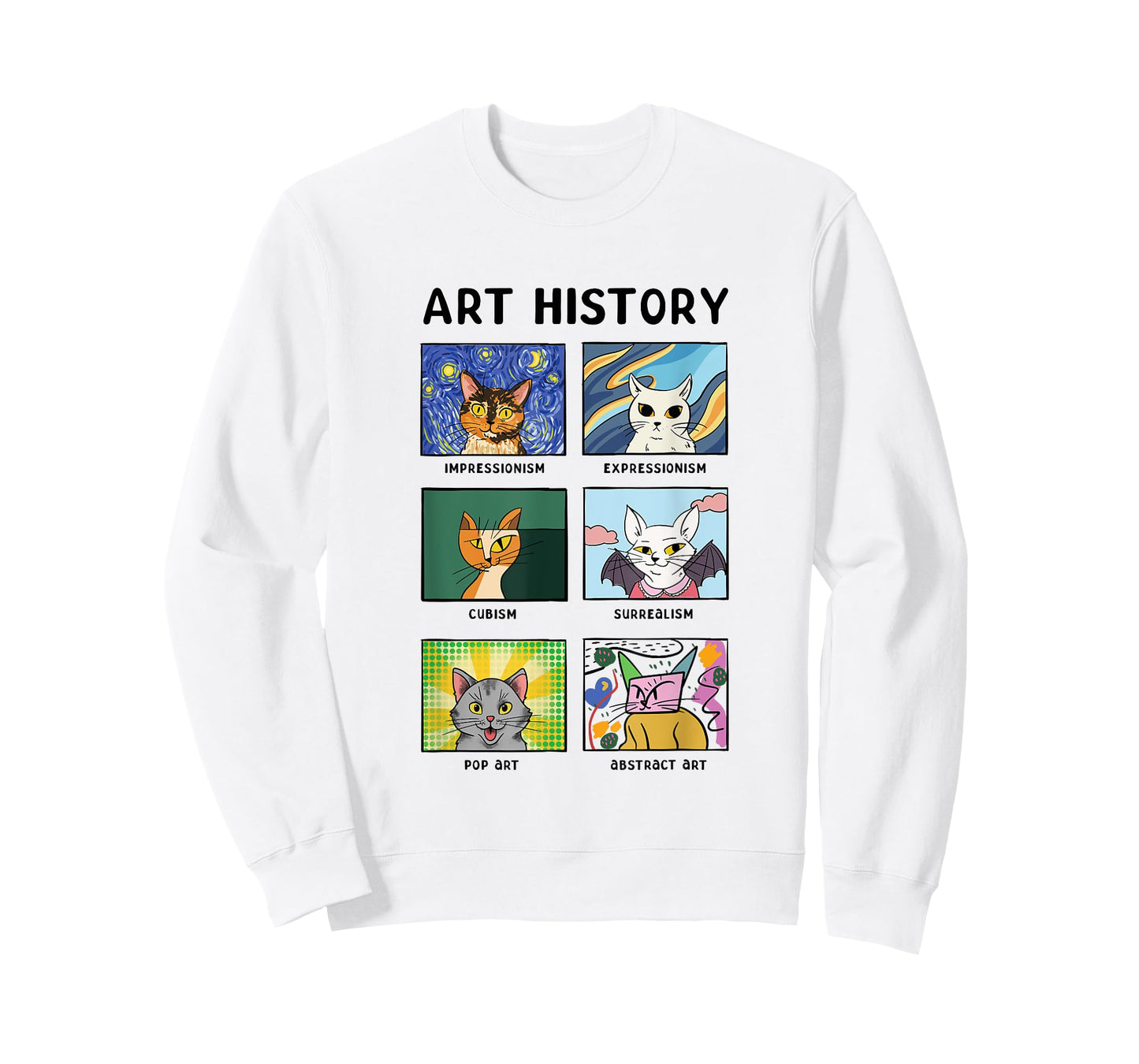 Art History Cats Fine Arts Cat for Art Collector T-Shirt