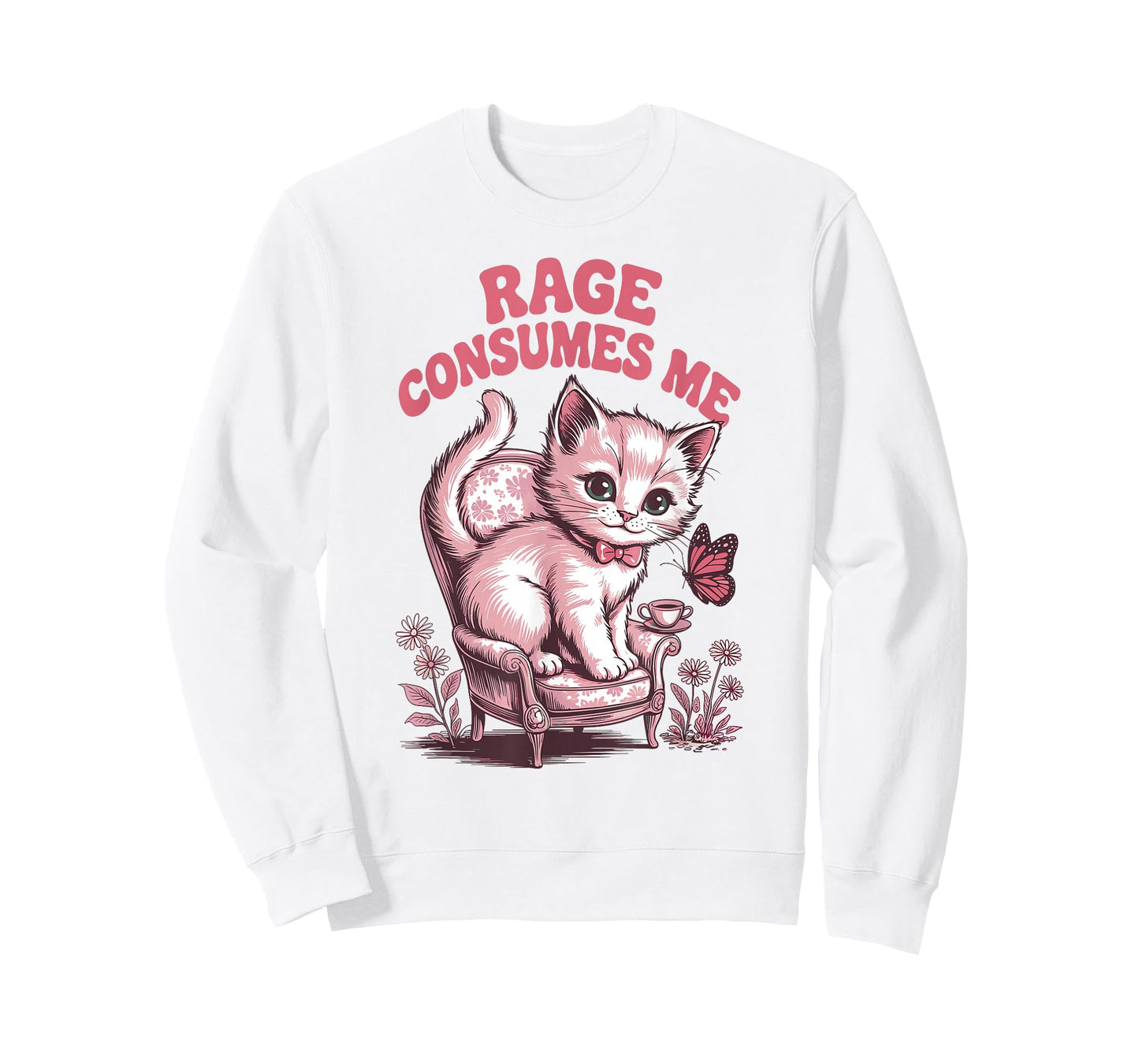 Rage Consumes Me Funny Cat Meme T-Shirt