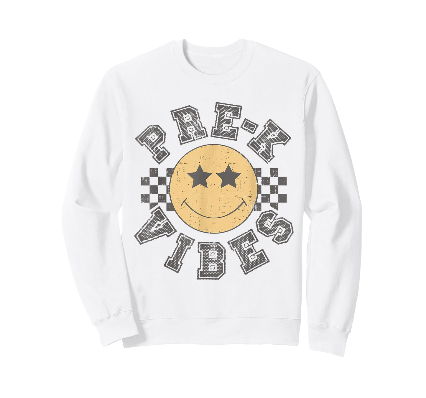 Retro Pre-K Vibes Teacher Student 1st Day Back To School T-Shirt