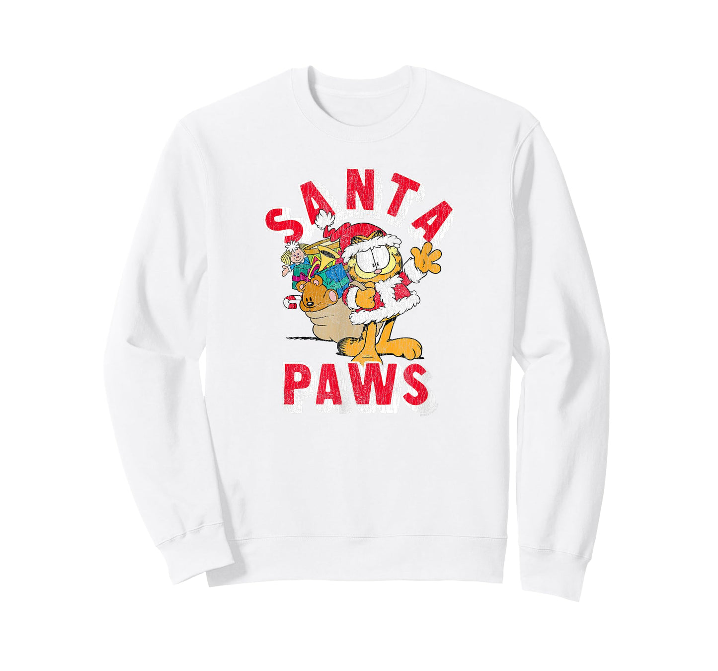 Garfield Santa Paws Cute Christmas Delivery Cartoon Cat T-Shirt