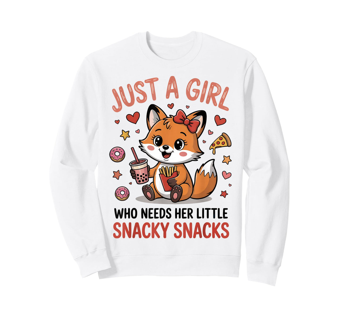 Just A Girl Who Needs Her Little Snacky Snacks Teens Women T-Shirt