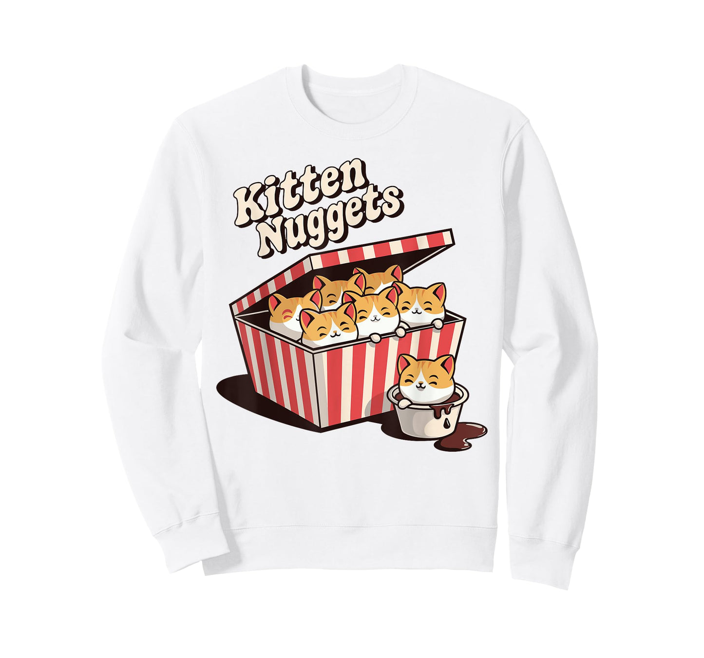 Kitten Nuggets cute Fast Food Pun Cat Owner Cat Lover kids T-Shirt