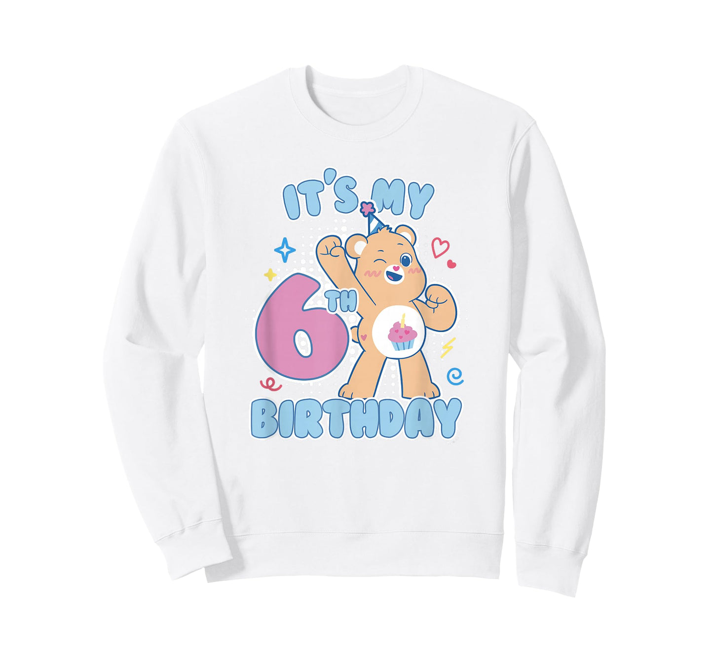 Care Bears Birthday Bear It's My 6th Birthday Celebration T-Shirt