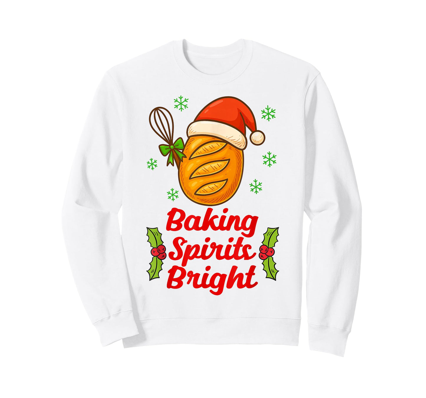 Baking Spirits A Bright Christmas Xmas Baker Sourdough Mama T-Shirt