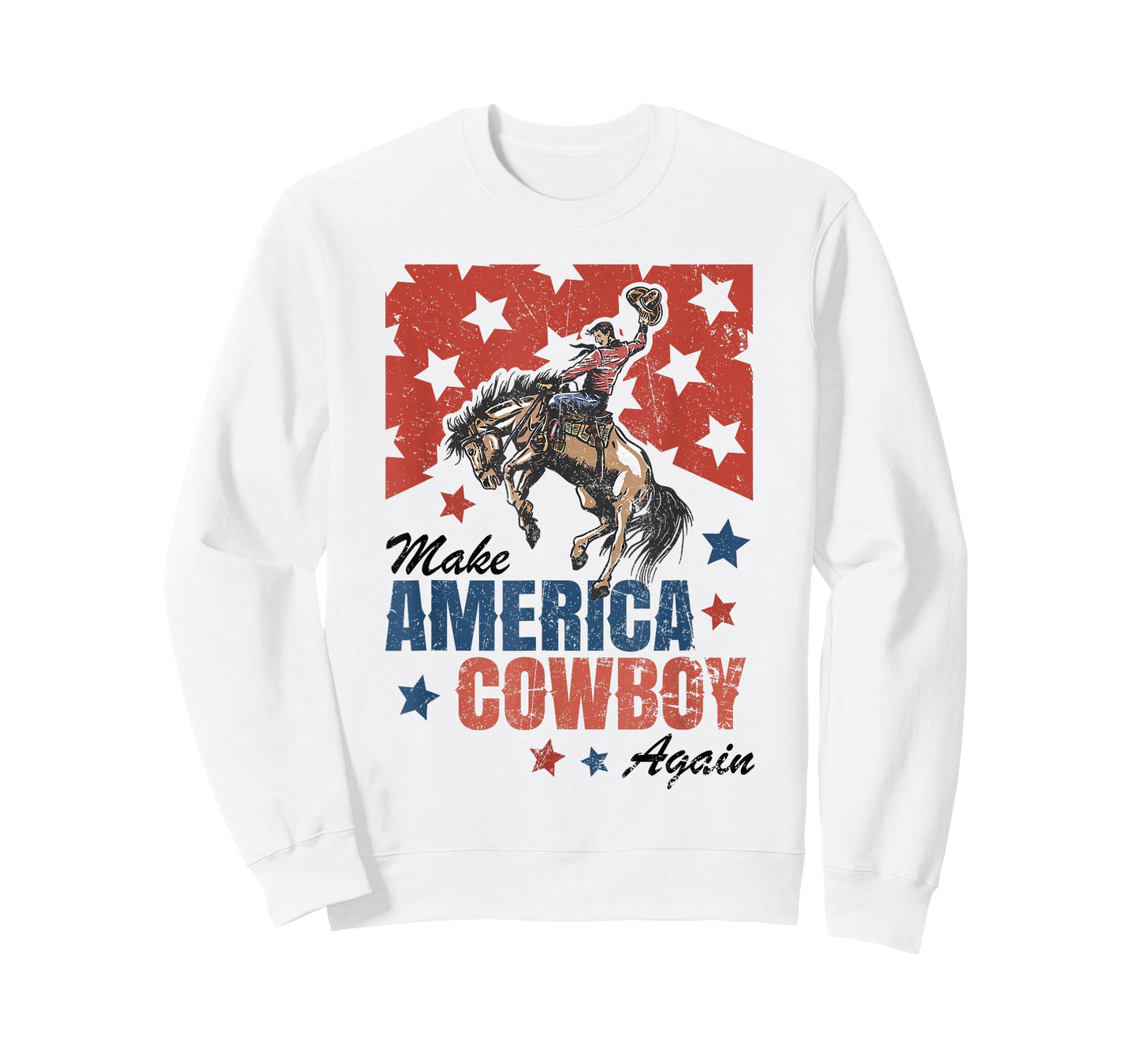 Make America Cowgirl Cowboy Again Western 4th Of July T-Shirt