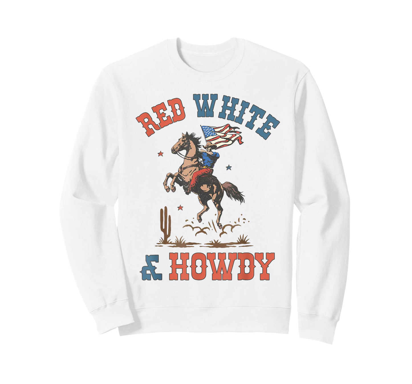 Howdy Western Country USA Flag 4th Of July Independence Day T-Shirt