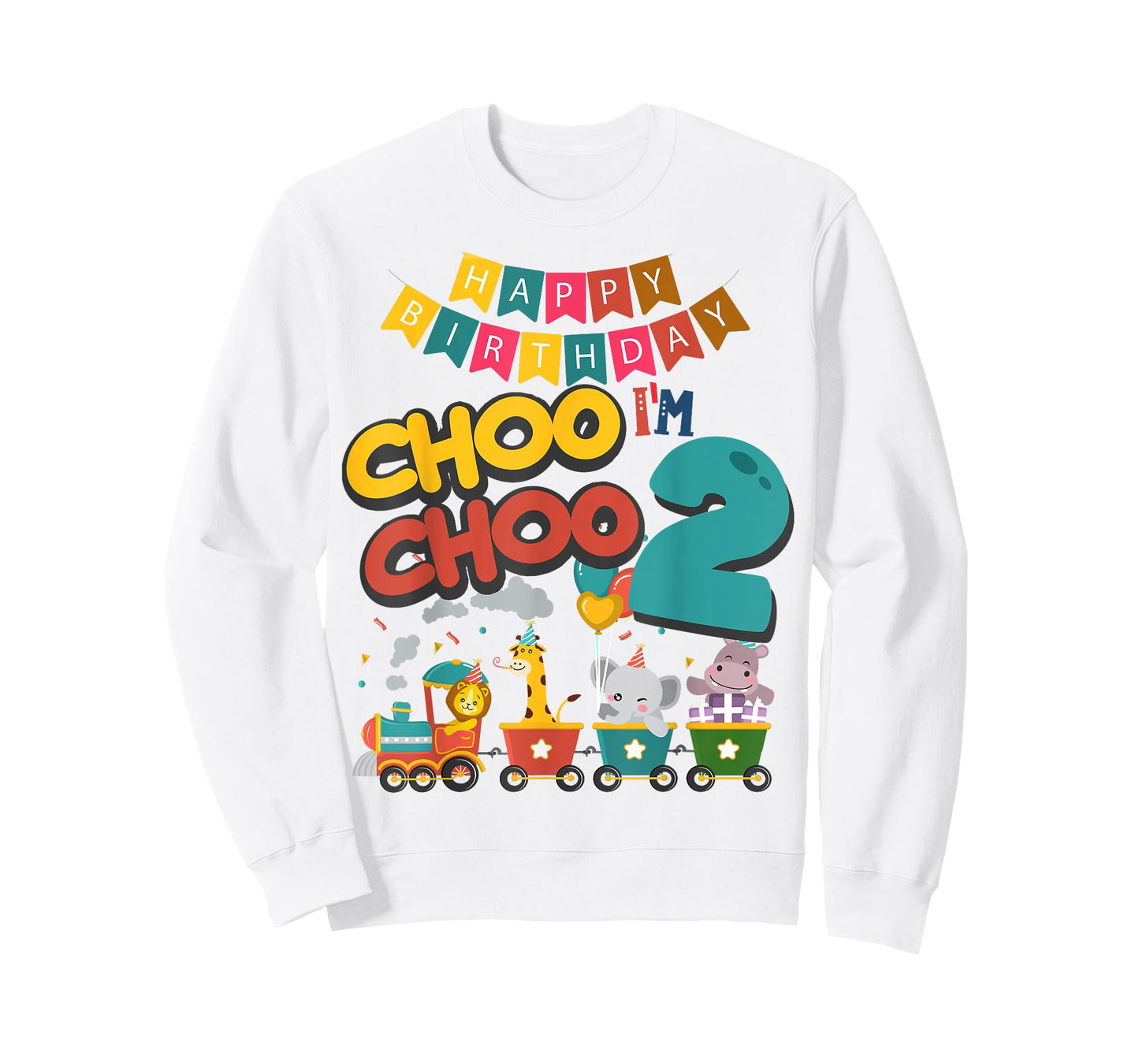Choo Choo Train I Am Two Idea For Kids & 2nd birthday T-Shirt