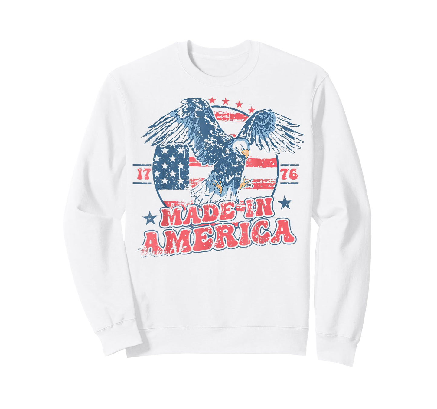 Made in America USA Flag Eagle 4th of July Patriotic Freedom T-Shirt