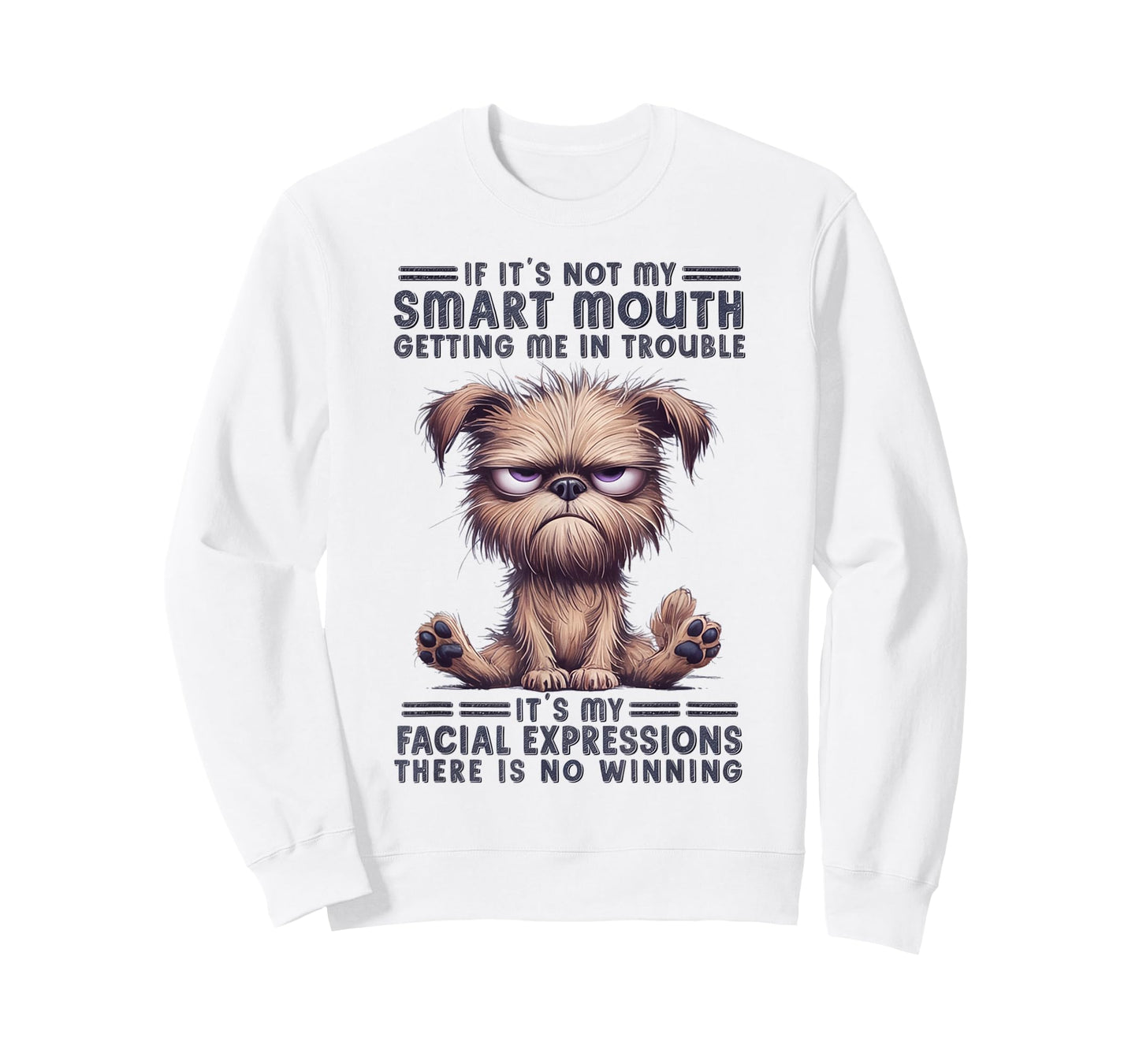 If It's Not My Smart Mouths Getting Me In Trouble Funny Cat T-Shirt