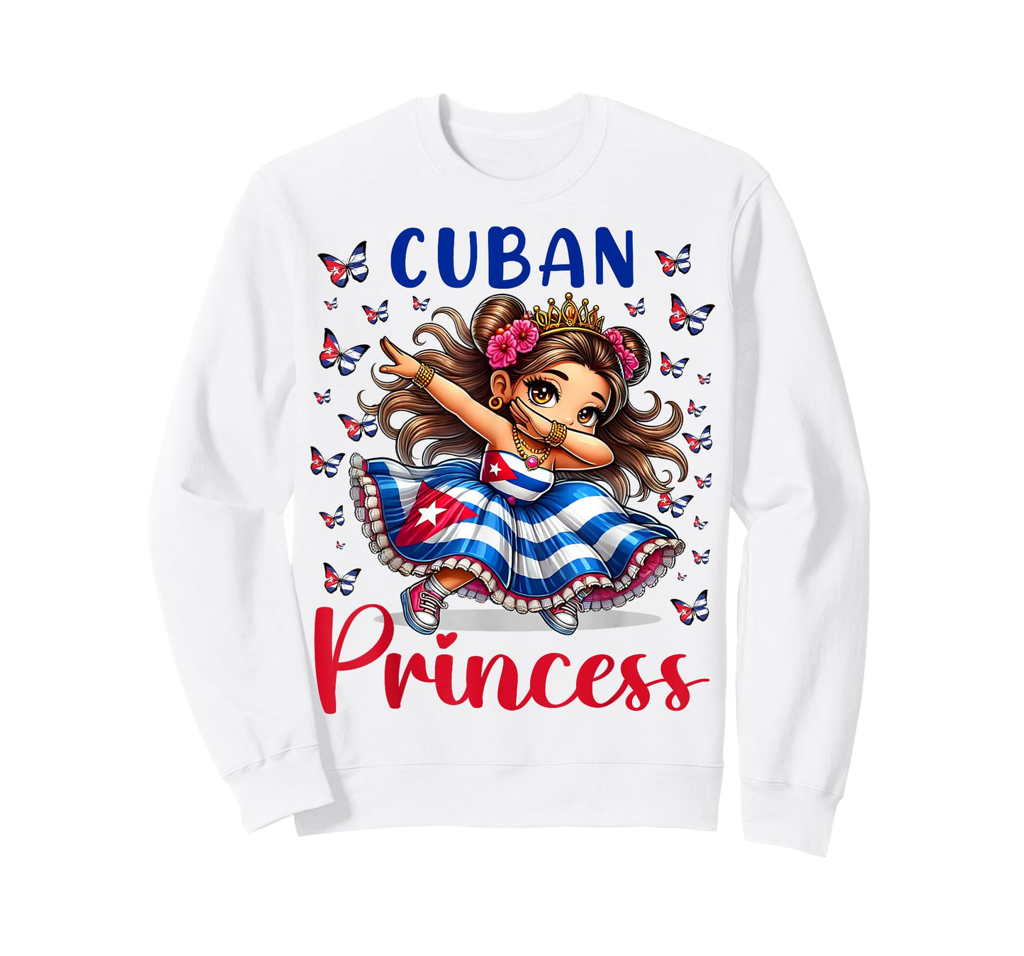 Cuban Princess Dabbing for Girls & Kids T-Shirt
