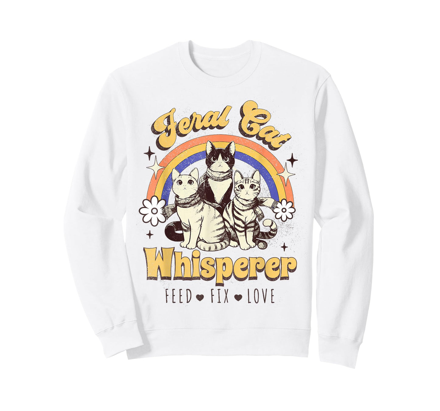 Feral Cat Whisperer Funny Cat Lover T for women, Men, Kids T-Shirt