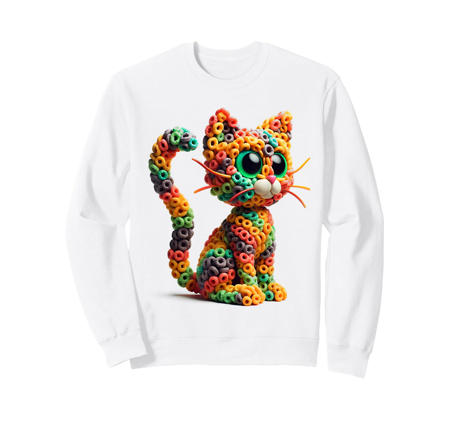 Cat made entirely out Fruit Loops T-Shirt