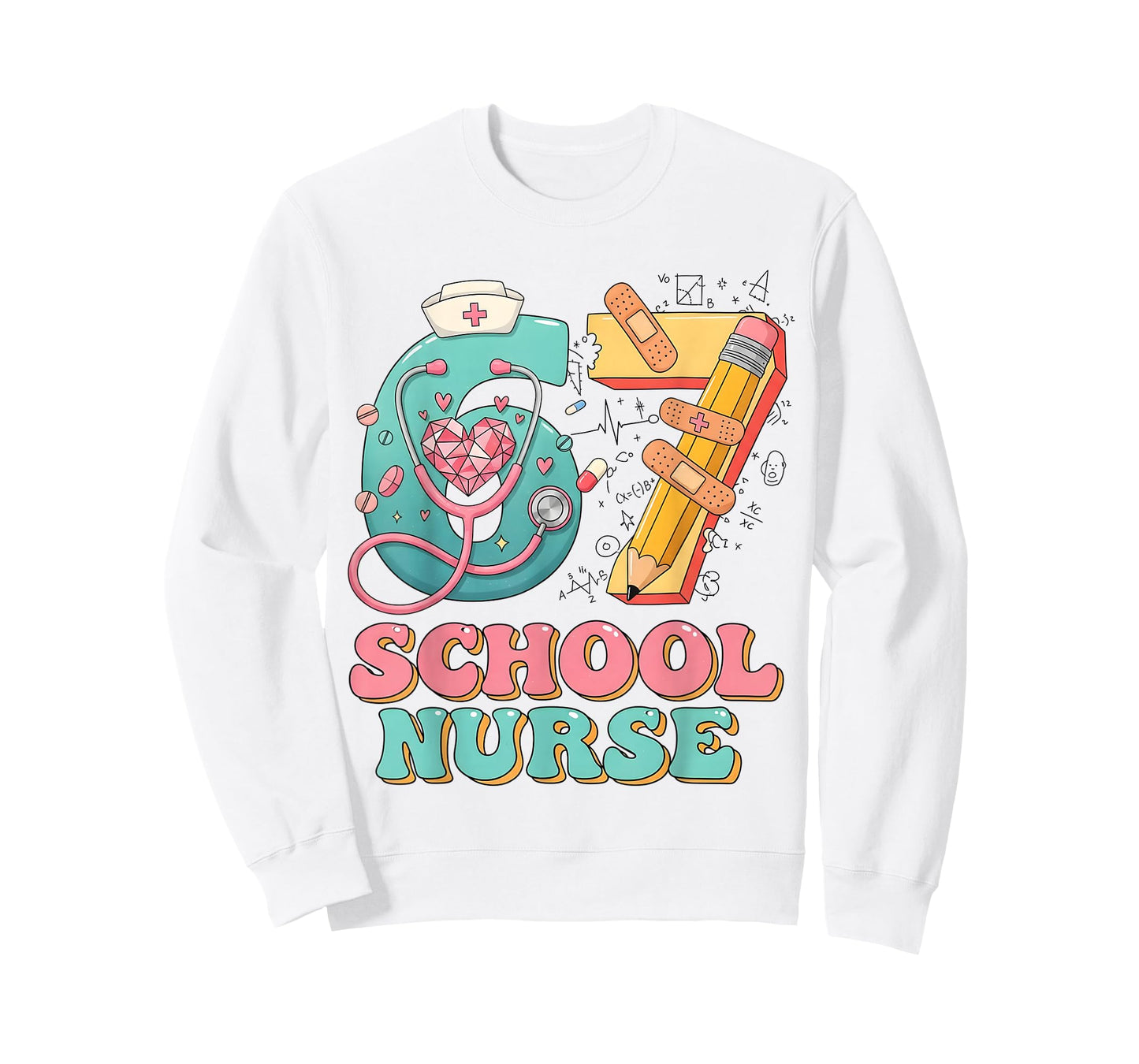 67 Meme Funny School Nurse Six Seven Meme Nursing Humor T-Shirt