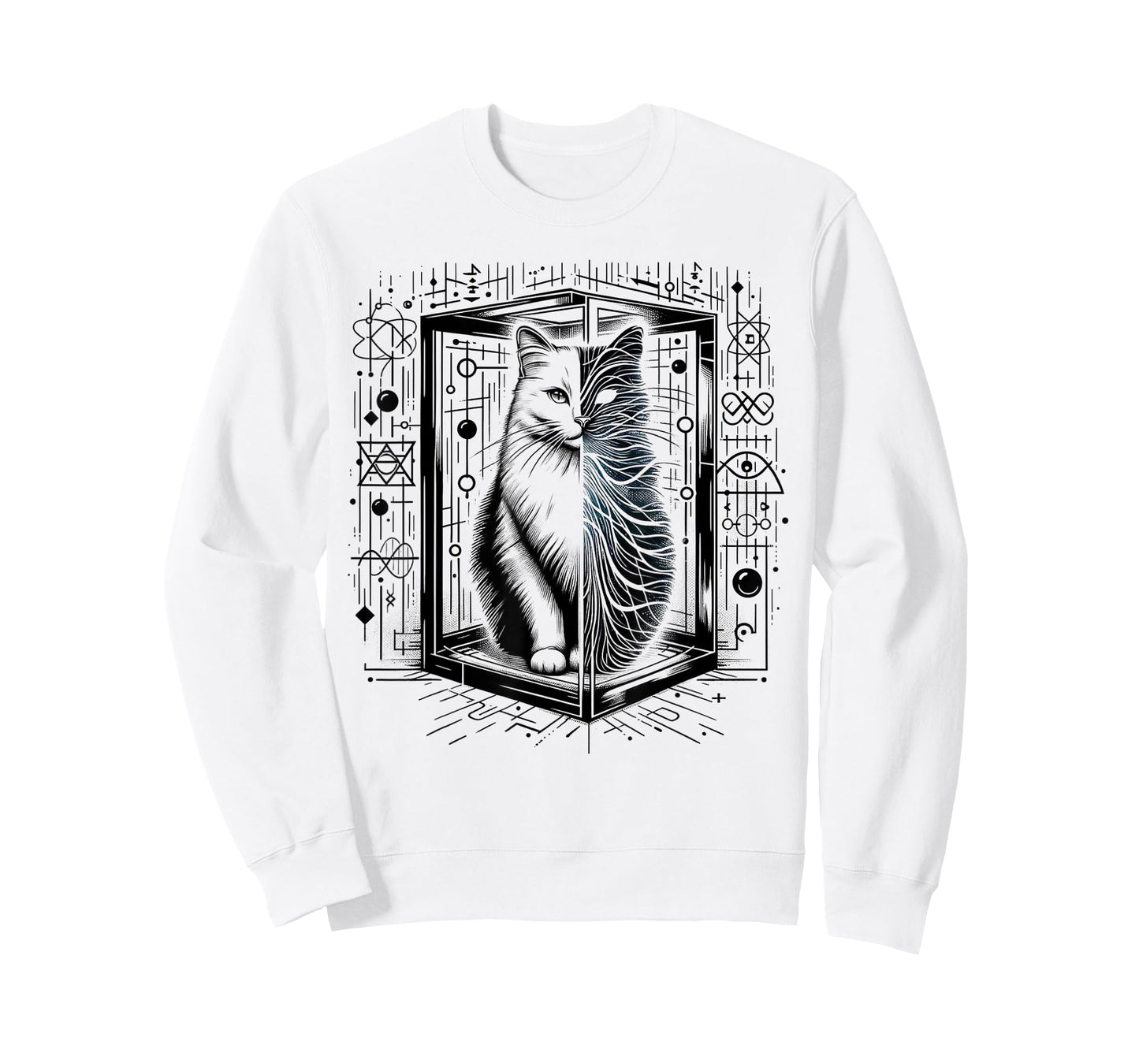 Funny Physics Schrödinger's cat in a Box Quantum Physics T-Shirt