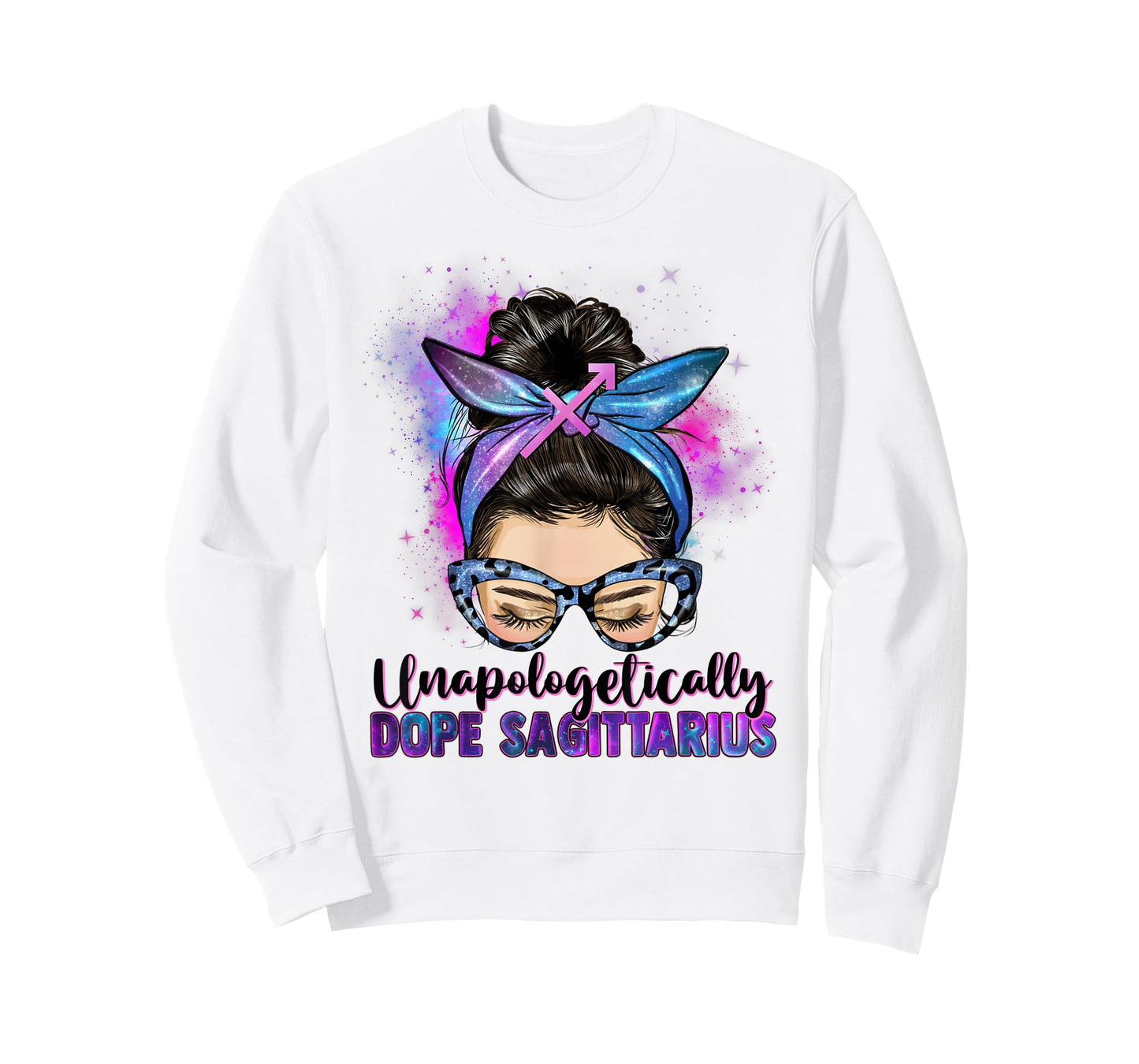 I'm A Sagittarius Queen Messy Bun Zodiac Sagittarius Season T-Shirt